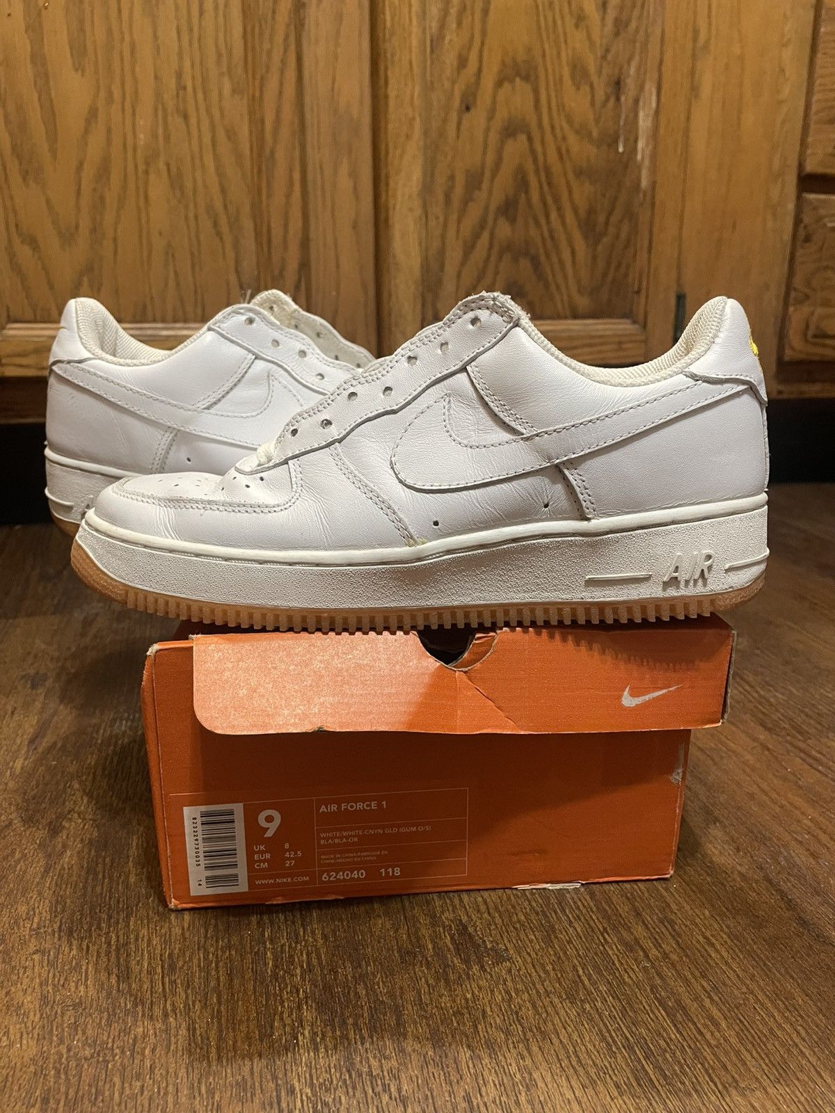 Nike × Vintage Nike Air Force 1 Canyon Gold 2002 Size US 9 / EU 42 - 1 Thumbnail