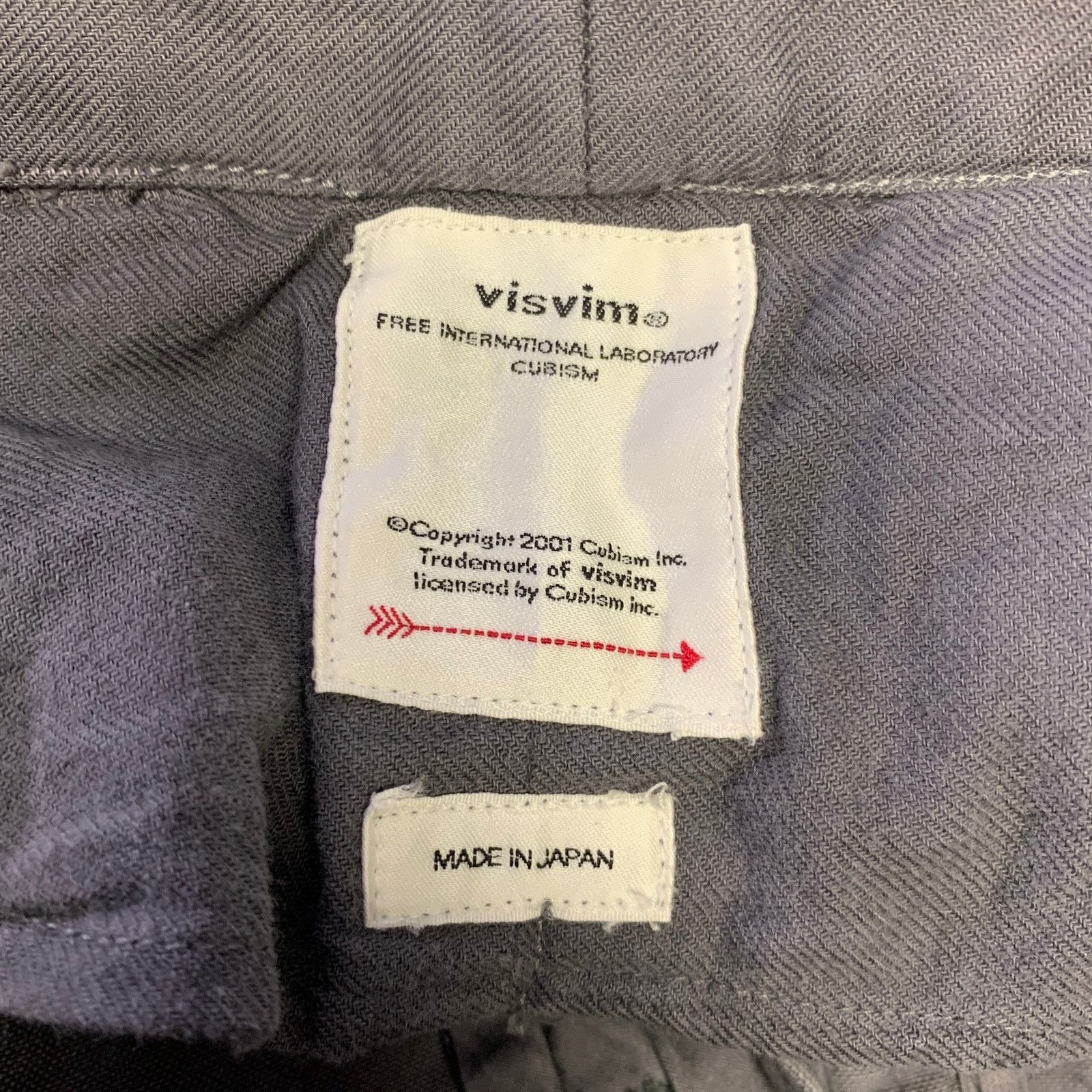 Visvim VISVIM Size L Grey Distressed Cotton Button Fly Casual Pants Size US 36 / EU 52 - 6 Thumbnail