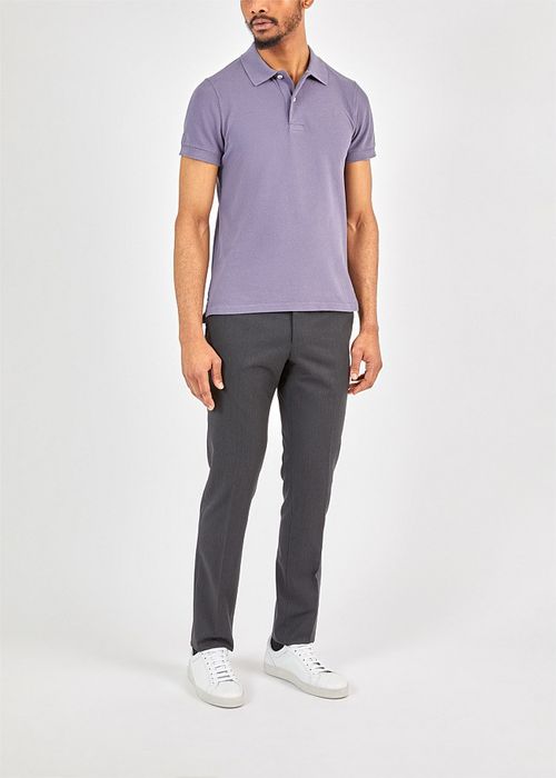 Tom Ford Lilac Garment Dyed Polo Top | Grailed