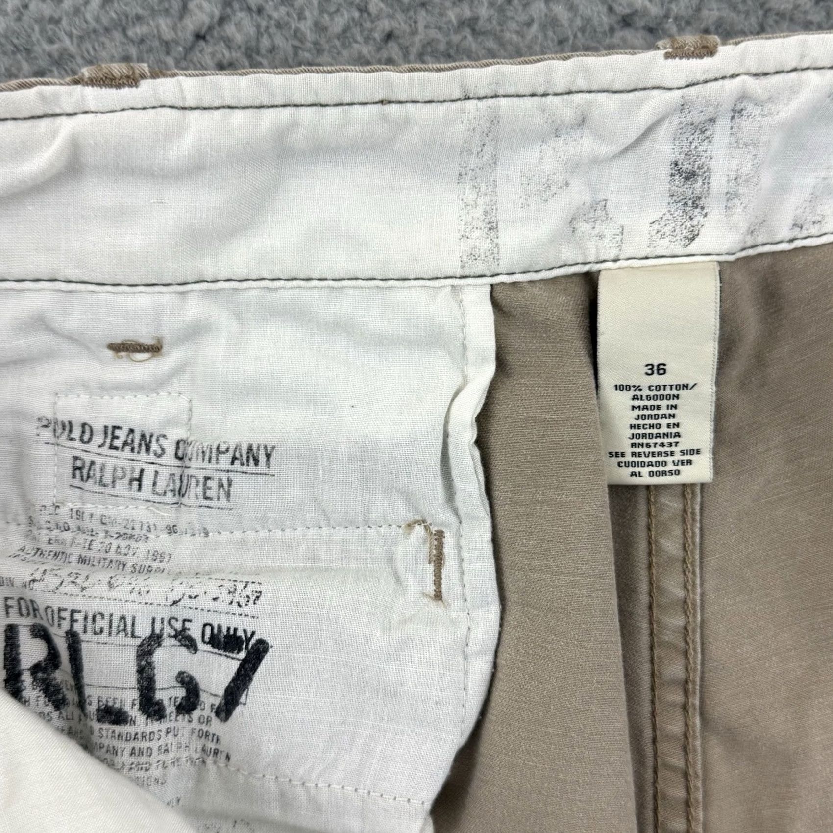Polo Ralph Lauren Polo Ralph Lauren Pants Mens Beige Straight Leg Khaki Chino 36x32 Performance Size US M / EU 48-50 / 2 - 5 Thumbnail