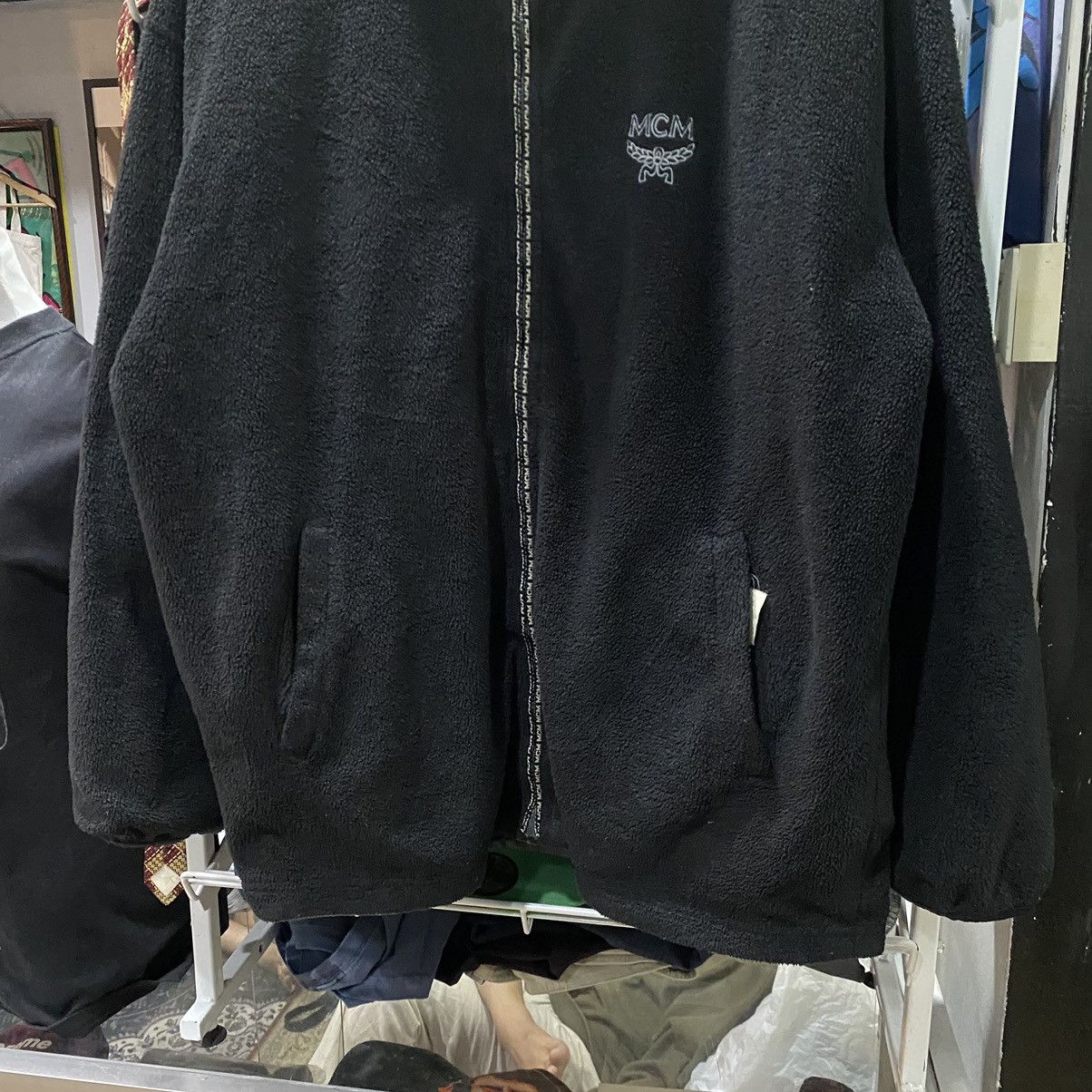 MCM MCM Black Reversible Fleece Jacket Size US XL / EU 56 / 4 - 6 Thumbnail