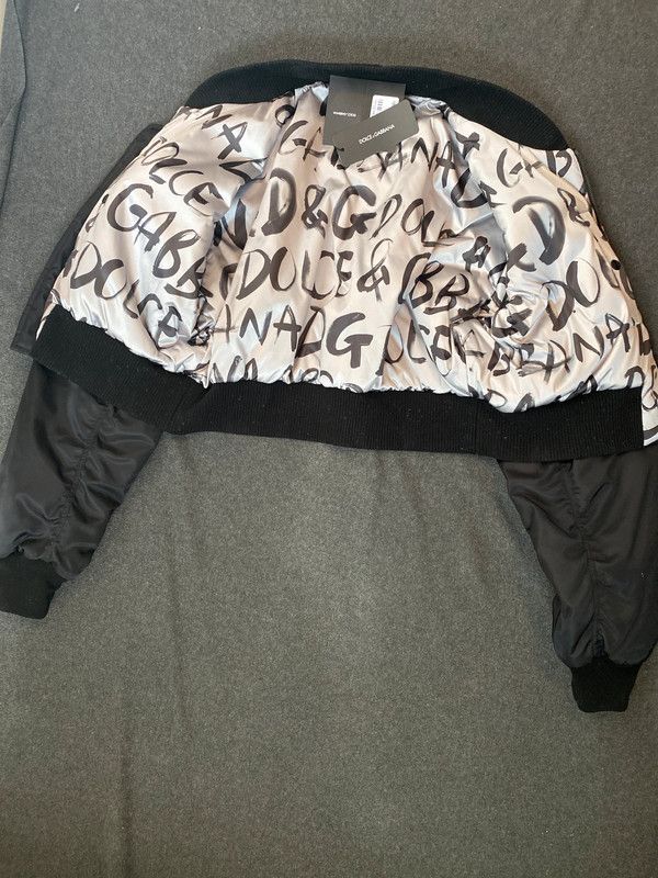 Dolce & Gabbana Dolce & Gabbana Plate Cropped Bomberjacket Size US L / EU 52-54 / 3 - 2 Thumbnail