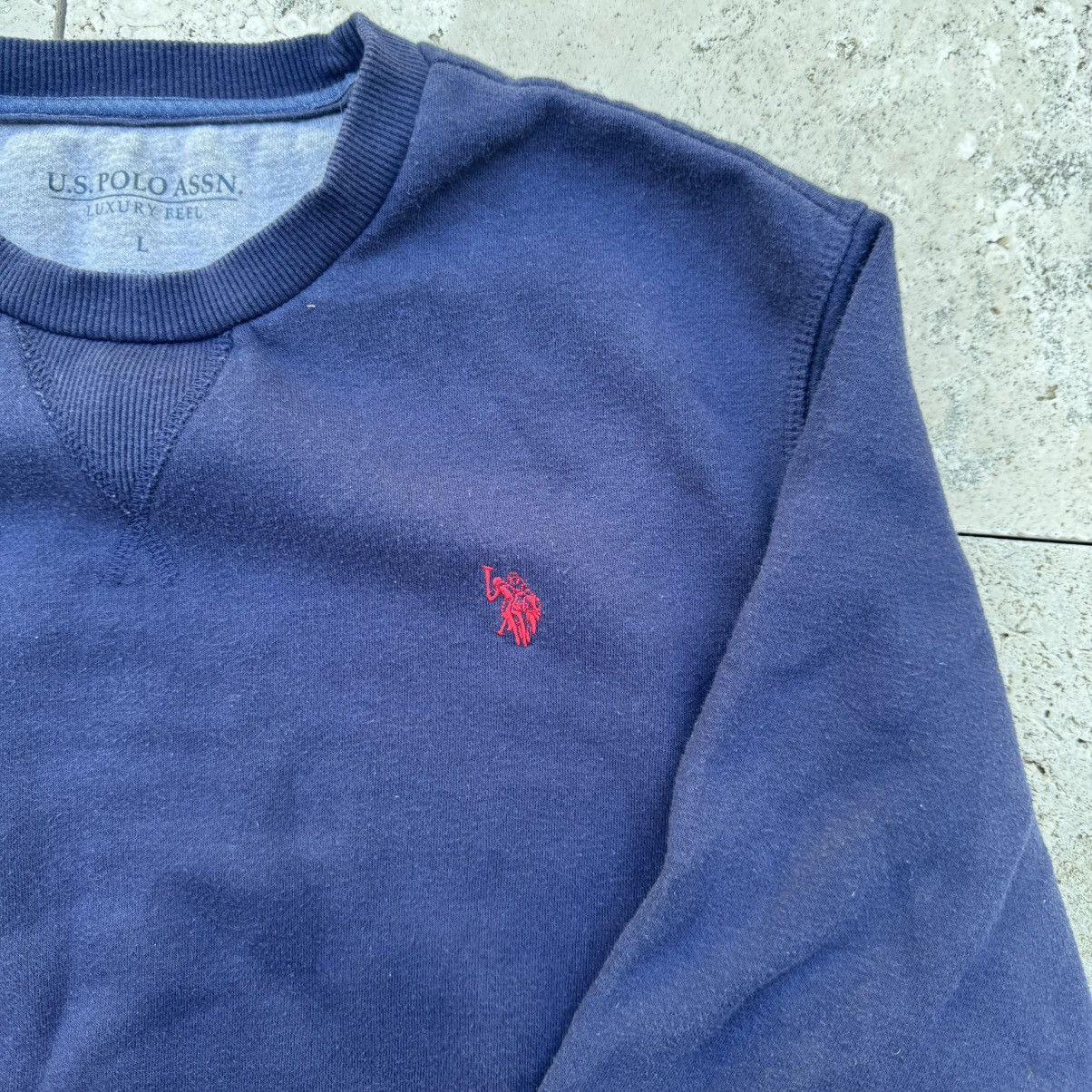 U.S. Polo Assn. Size M- Navy blue Polo pullover Size US L / EU 52-54 / 3 - 4 Thumbnail