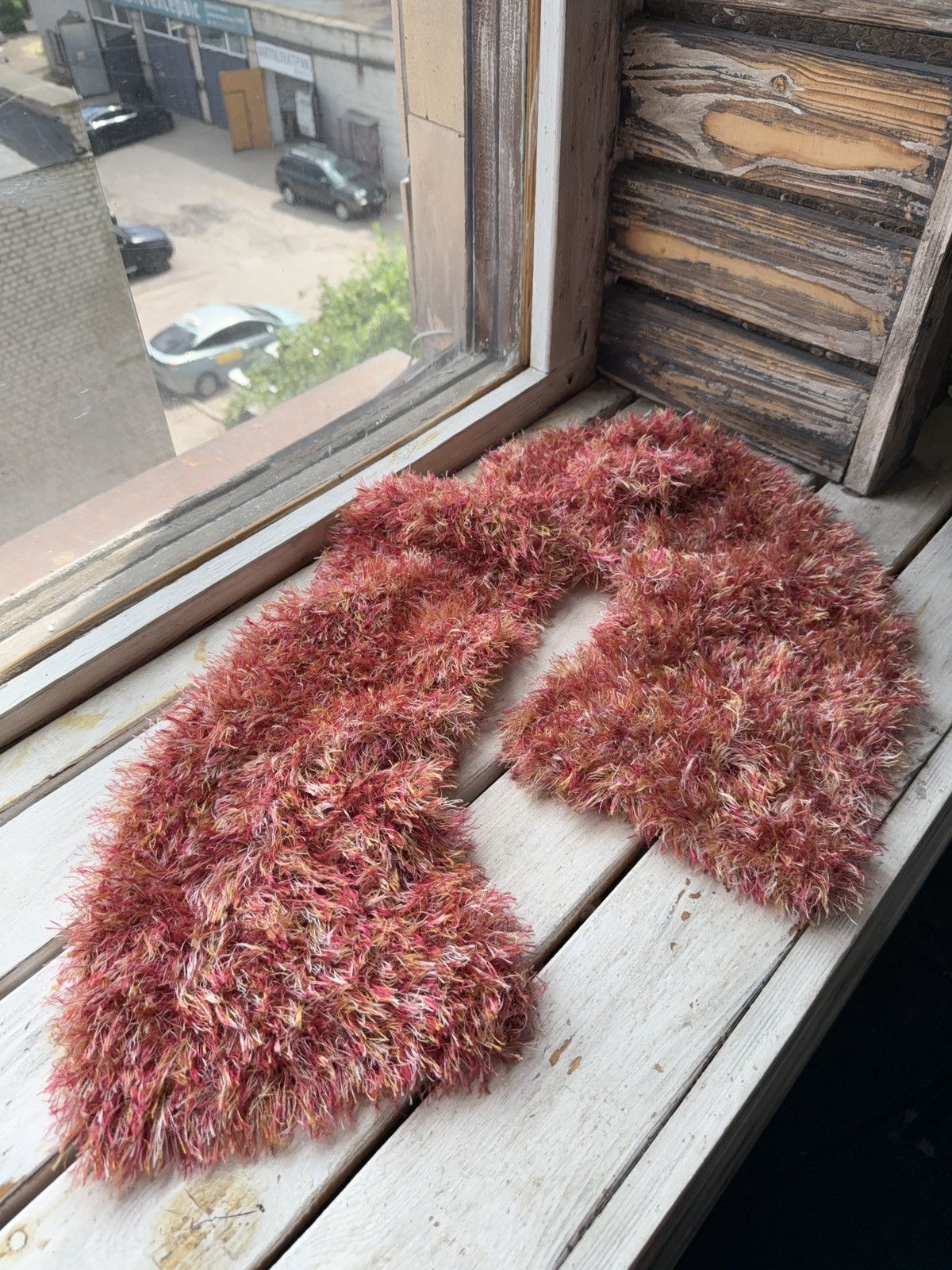 Japanese Brand × Vintage Avant Garde japanese fuzzy mohair Opium scarf vintage y2k Size ONE SIZE - 1 Thumbnail