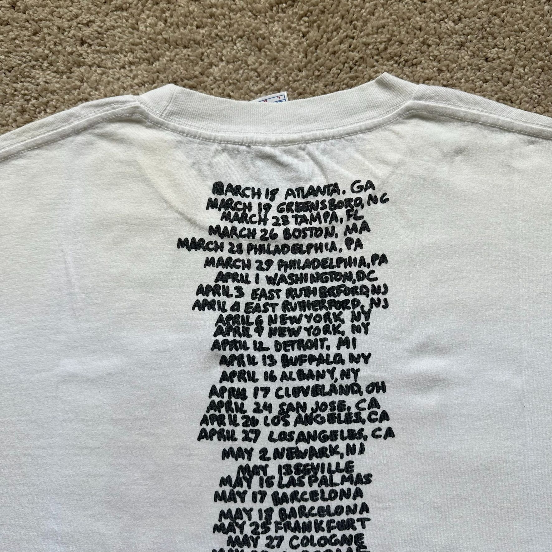 Band Tees Bruce Springsteen Wrecking Ball Tour T-Shirt White Concert R Size US L / EU 52-54 / 3 - 6 Thumbnail