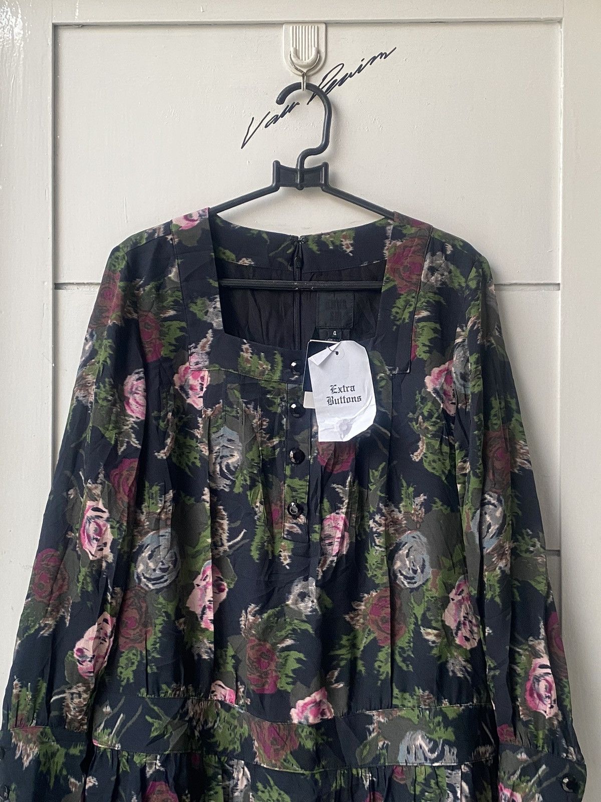 Anna Sui ANNA SUI Flower Motive Dress Size S / US 4 / IT 40 - 7 Thumbnail