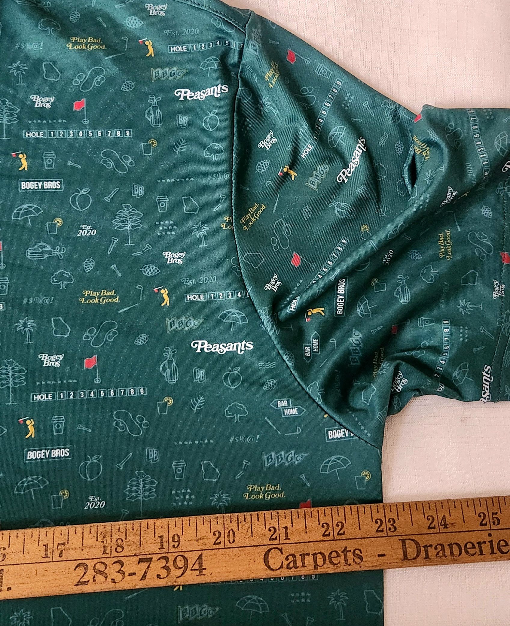 Bogey Boys Bogey Bros Golf Polo Men's SZ Large AOP All Over Print Size US L / EU 52-54 / 3 - 8 Thumbnail