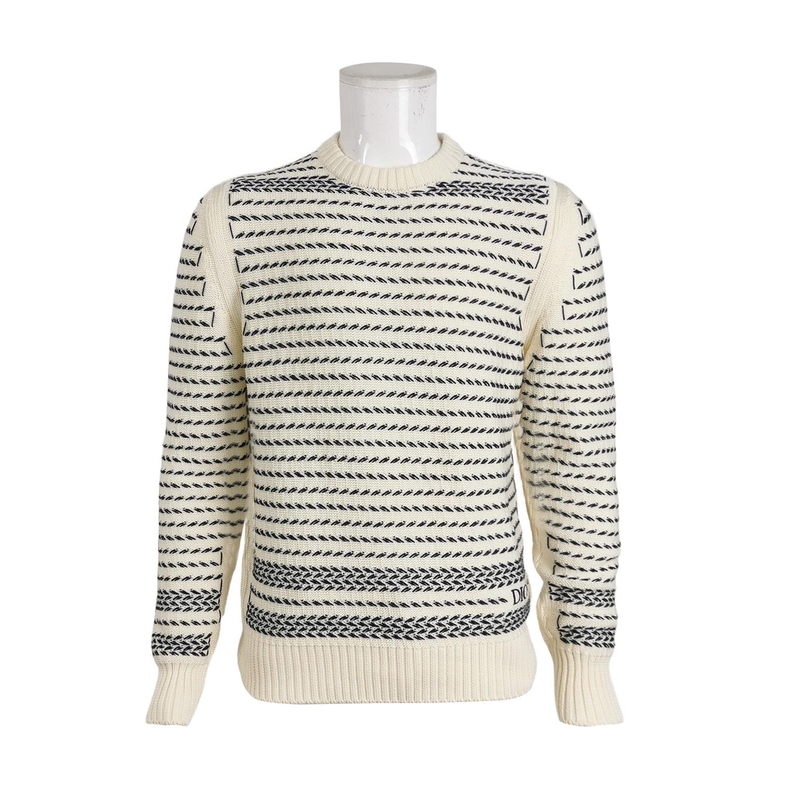 Dior Dior Chevron Pattern Cotton Knit Sweater M Size US M / EU 48-50 / 2 - 1 Thumbnail