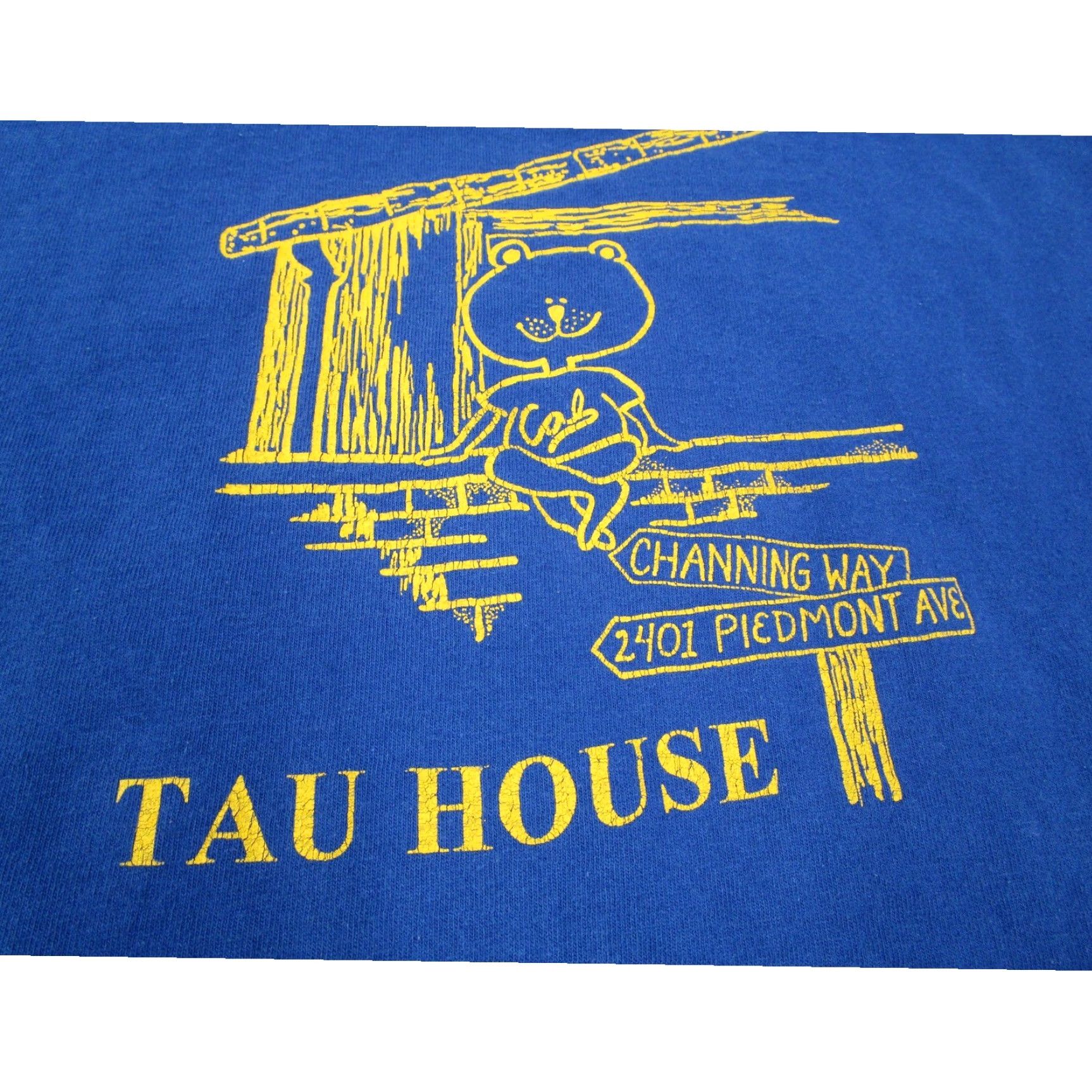 Fruit Of The Loom VINTAGE UC Berkeley Tau House Oski T Shirt Fruit of the Loom Blue XL USA Size US XL / EU 56 / 4 - 2 Thumbnail