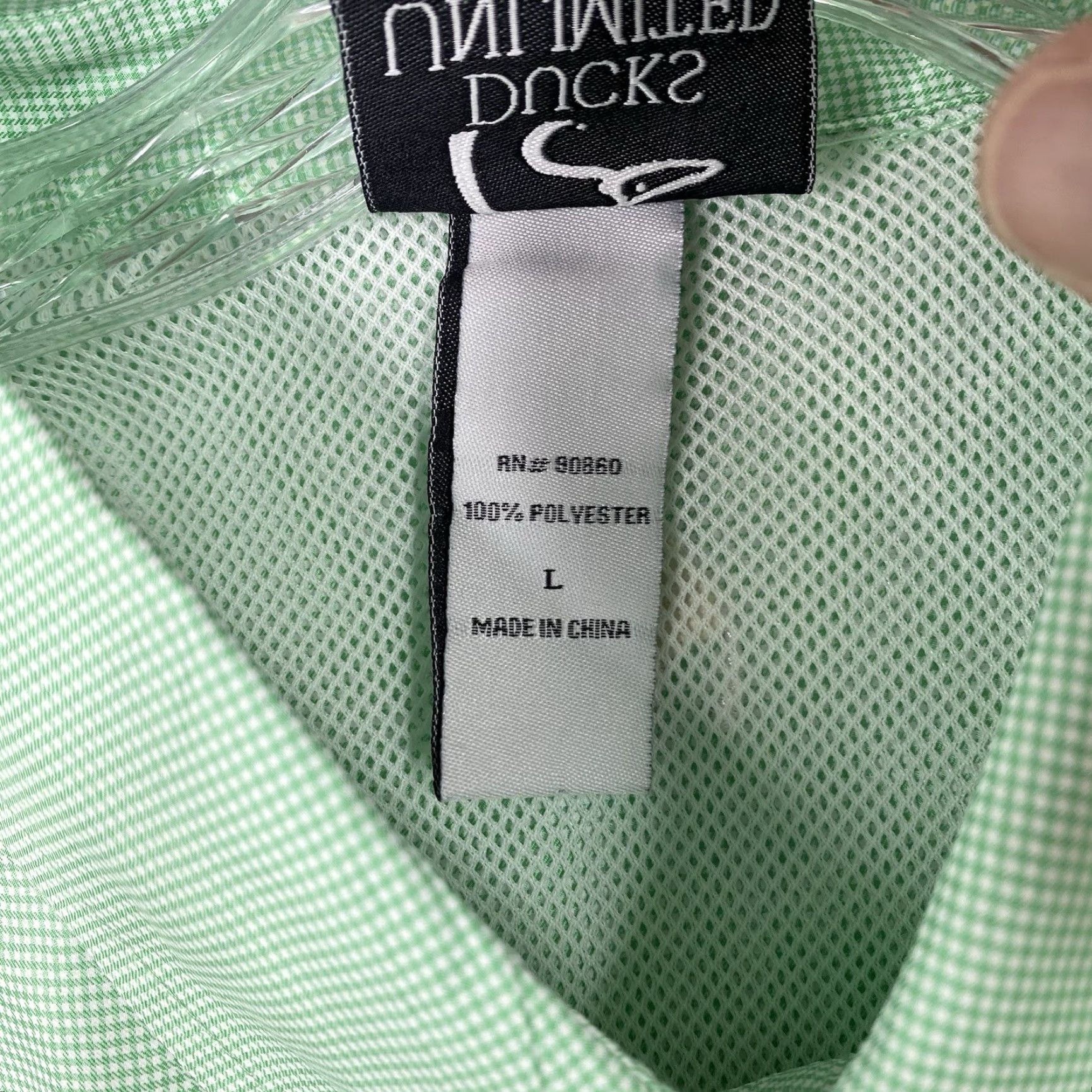 Vintage Ducks Unlimited Button-Up Shirt Mens L Green Micro Checks Long Sleeve Vented Shirt Mens L Green Micro Checks Vented Size US L / EU 52-54 / 3 - 3 Thumbnail