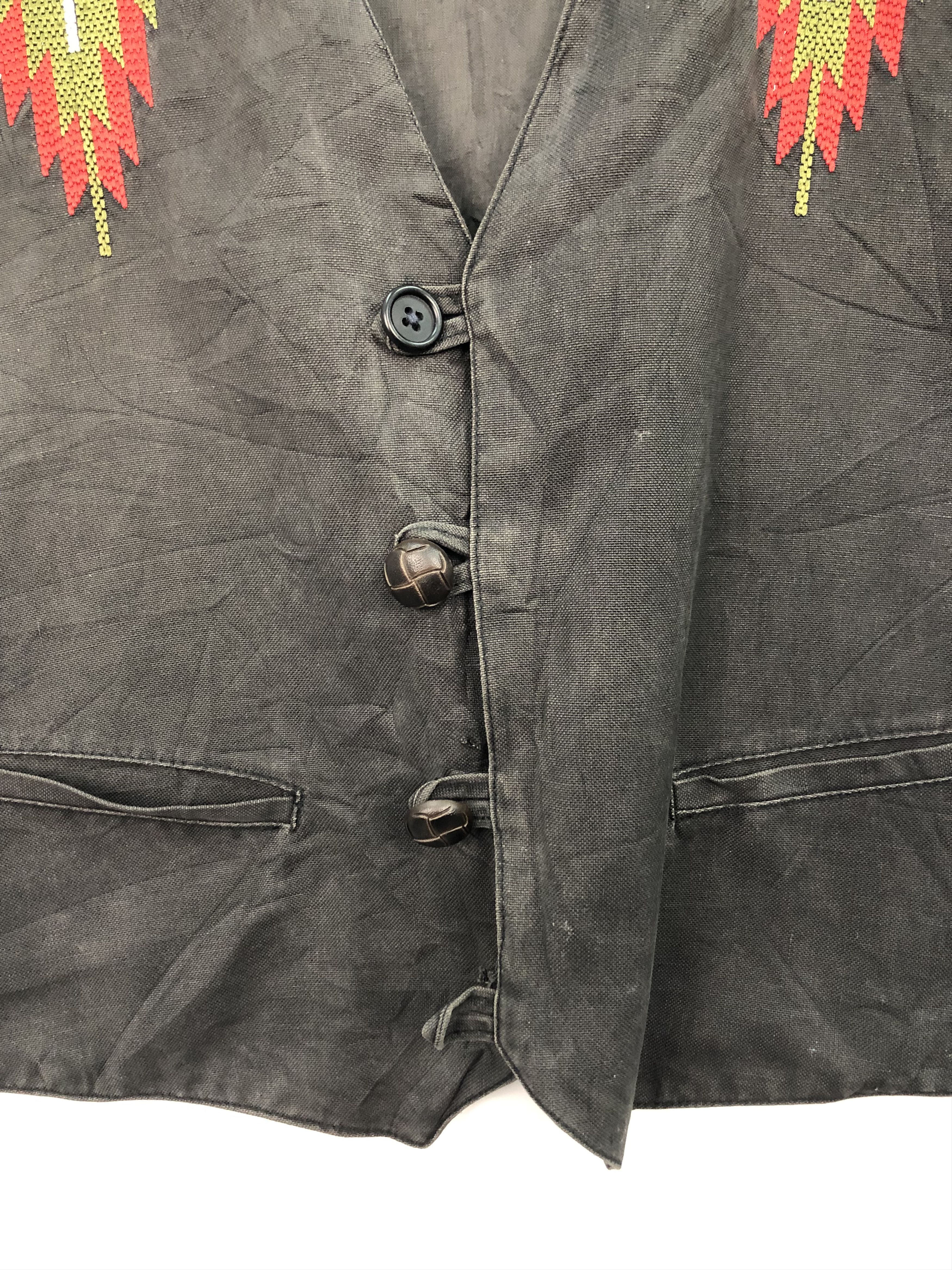 Japanese Brand Vintage Rare Navajo Vest J0114 Size 34R - 4 Thumbnail