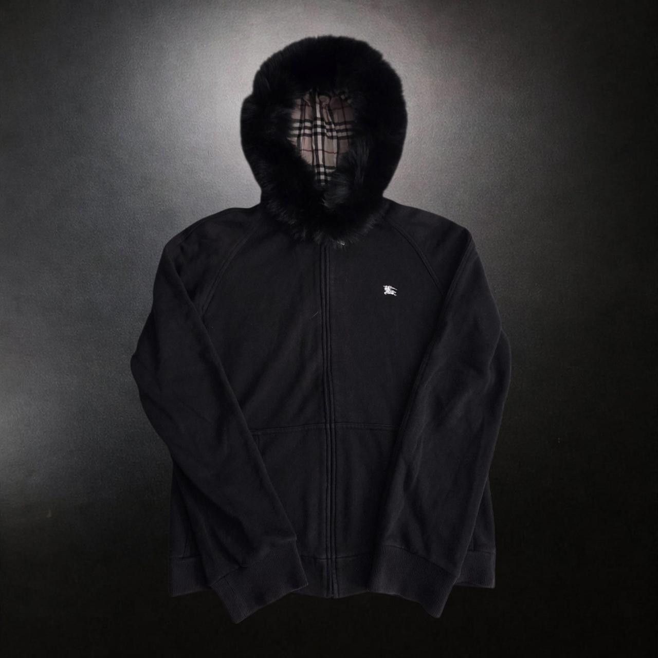 Burberry Burberry Black Label Women With Fur Parka Zip Up Hoodie