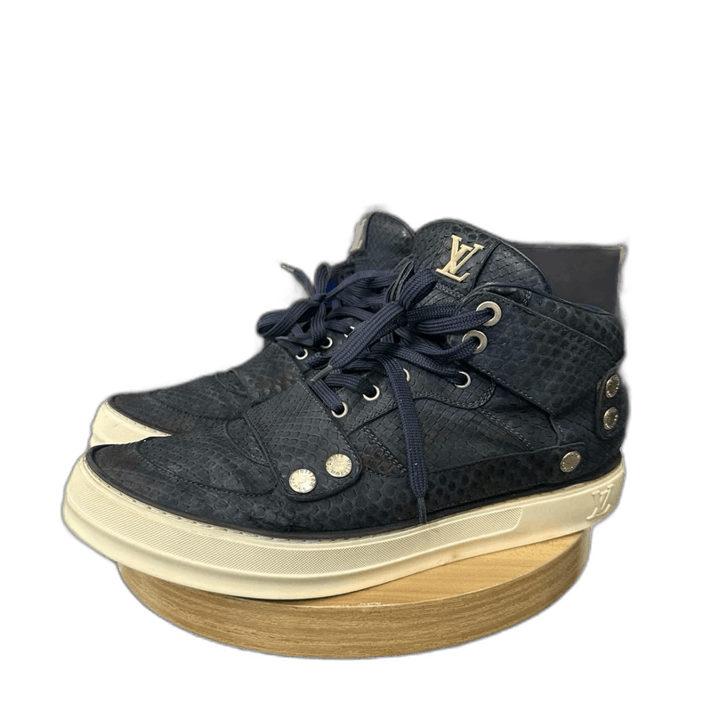 Louis Vuitton LV Snake Skin High-Top Sneakers Size 42 Size US 9 / EU 42 - 1 Thumbnail