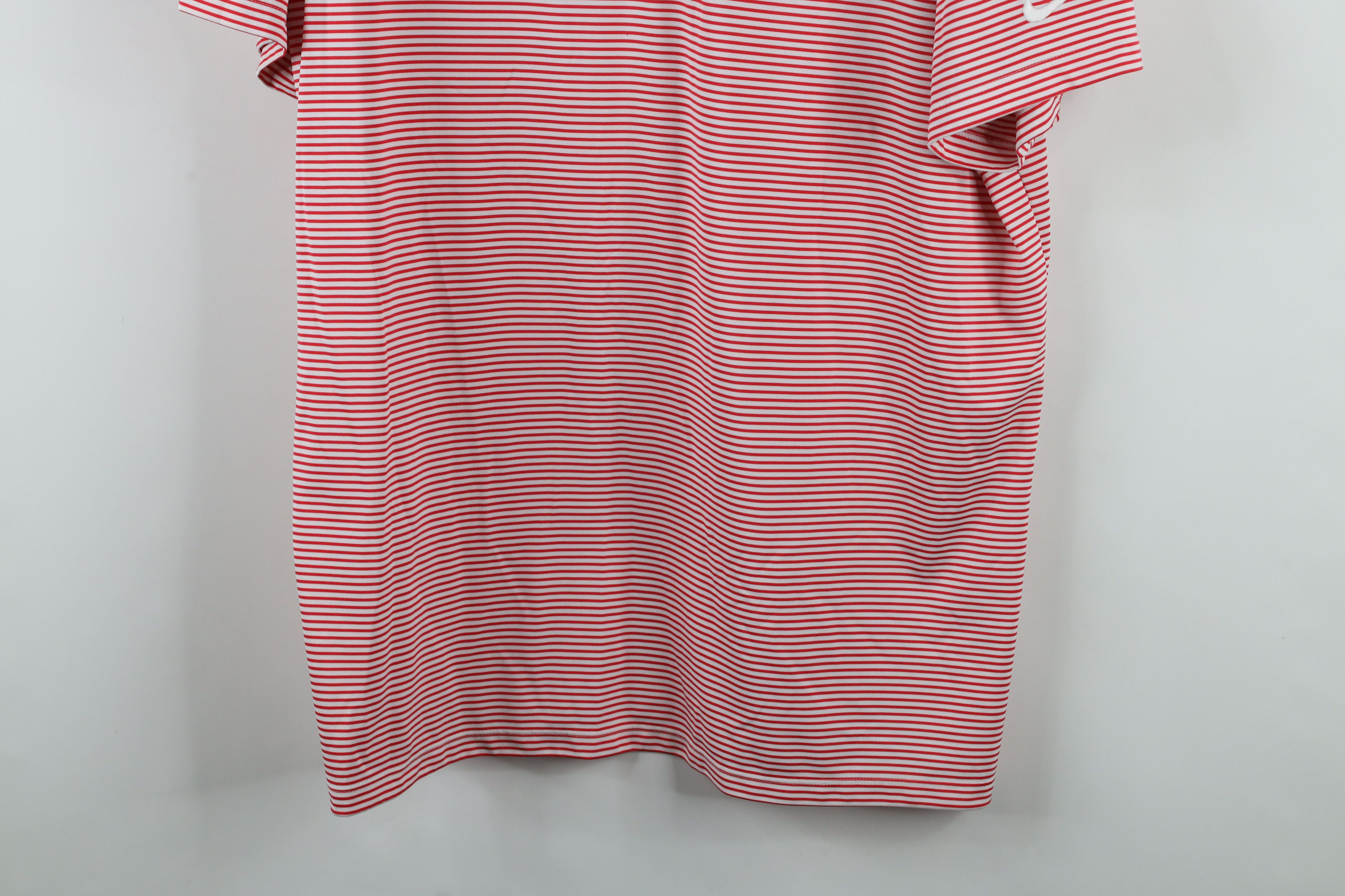 Nike × Vintage Nike Ohio State University Striped Collared Polo Shirt Red Size US XL / EU 56 / 4 - 3 Thumbnail