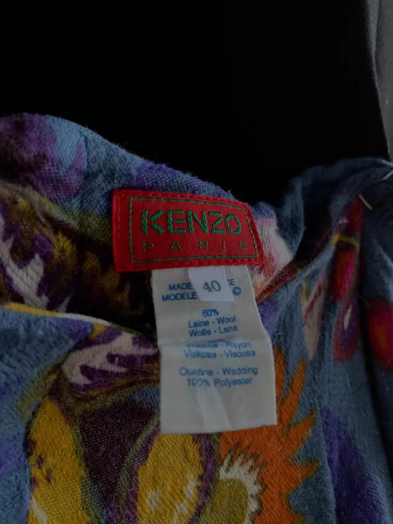 Kenzo KENZO A half-length dress with floral patterns Size 26" / US 2 / IT 38 - 8 Thumbnail
