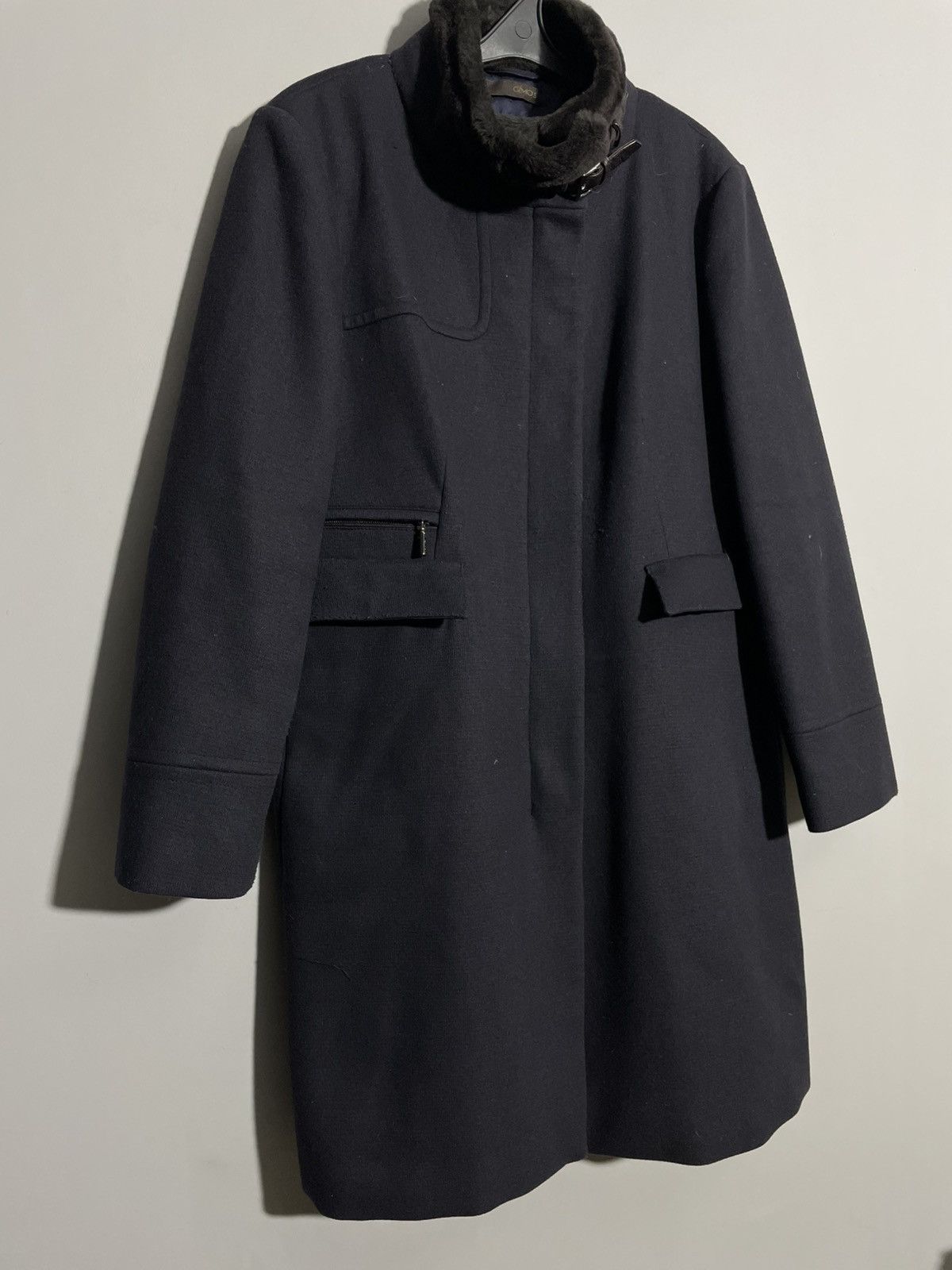 Gimo's Gimo’s Wool Cashmere Fur Men’s coat size 50 Navy Blue Size US M / EU 48-50 / 2 - 2 Thumbnail