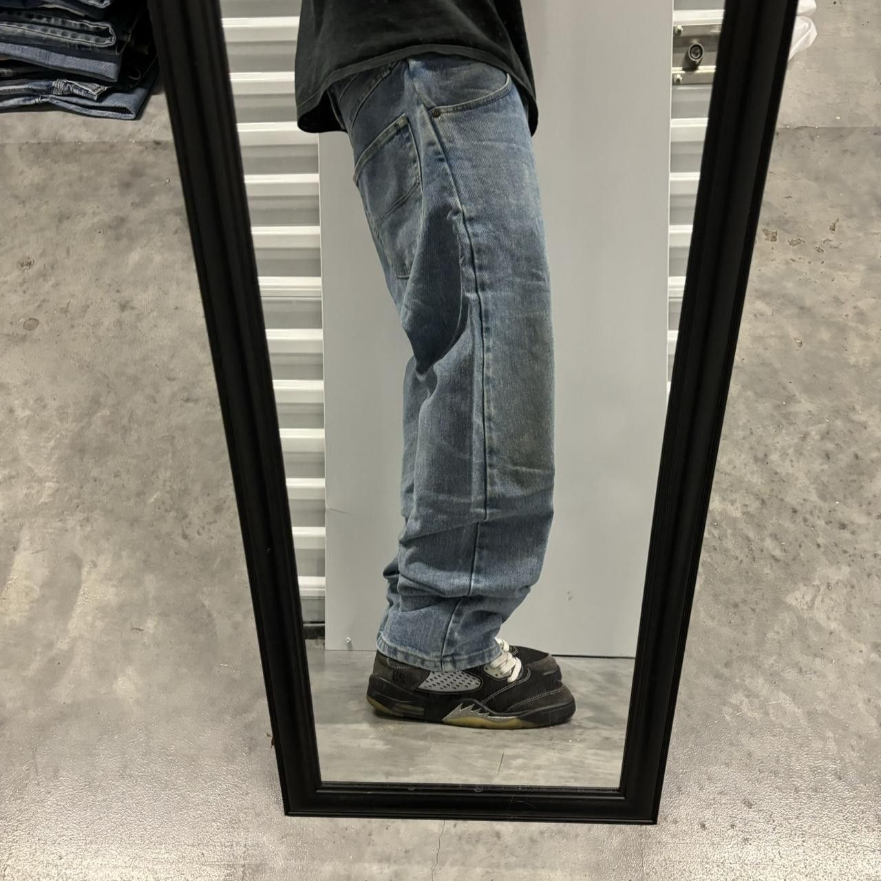 Japanese Brand × Vintage Crazy Vintage Y2K/2000s Grunge Medium Wash Essential Denim Jeans! Size US 34 / EU 50 - 2 Thumbnail