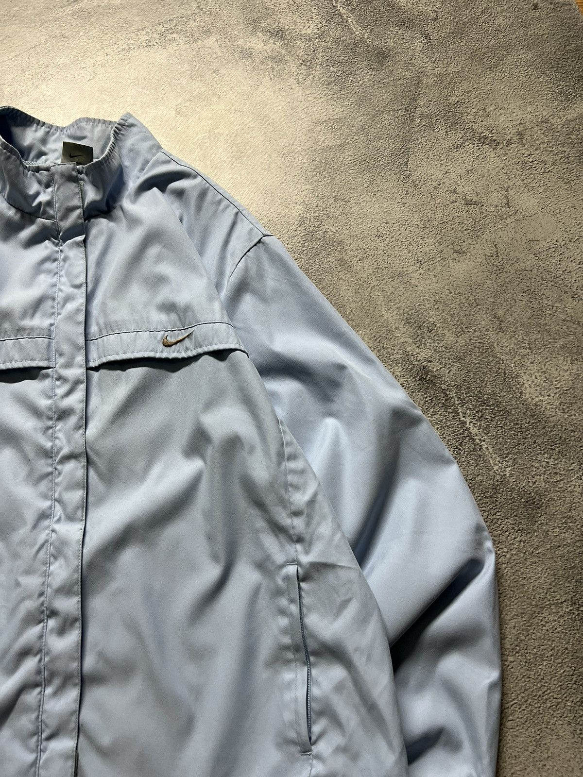 Nike × Vintage Vintage Y2k Nike 🩵 Nylon Mini Swoosh Jacket 90’s Size L / US 10 / IT 46 - 7 Thumbnail