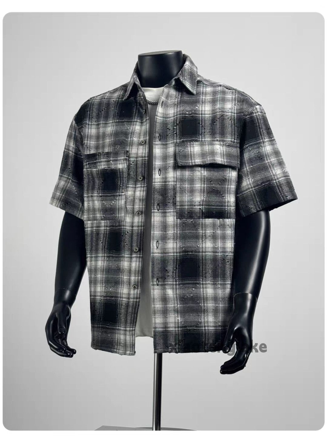 Vintage Unisex washed faded cleanfit yuppie plaid shirt Size US L / EU 52-54 / 3 - 3 Thumbnail