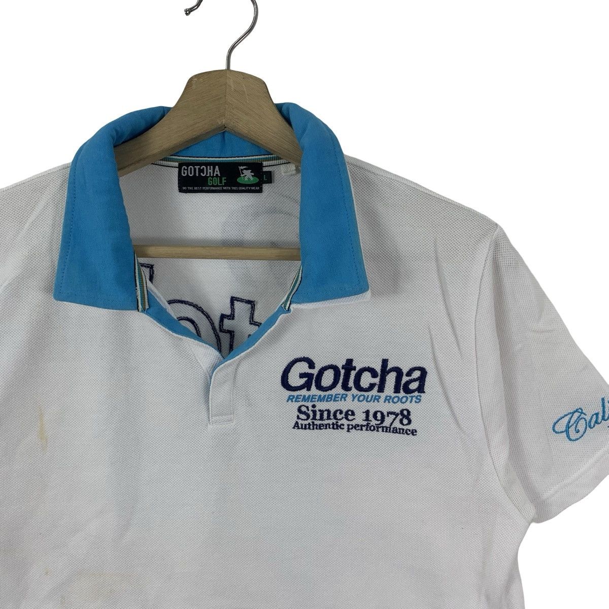 Gotcha Vintage GOTCHA GOLF COLLECTION Dodge The Bullet Polo Tee Size US L / EU 52-54 / 3 - 6 Thumbnail