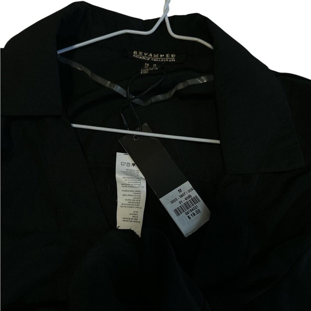 Designer BNWT Revamped Black Wrap Blouse - Size Medium Size M / US 6-8 / IT 42-44 - 4 Thumbnail