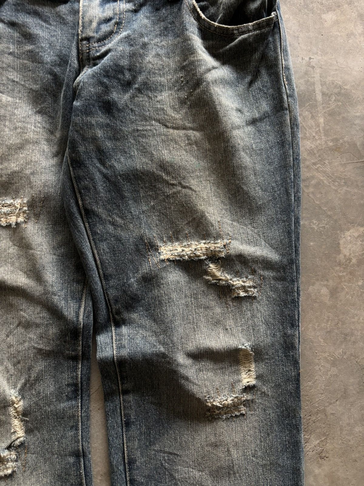 PPFM DOUBLE WAIST ZEROSAIL DISTRESSED JAPANESE BORO WASHED PUNK Size US 33 - 13 Thumbnail
