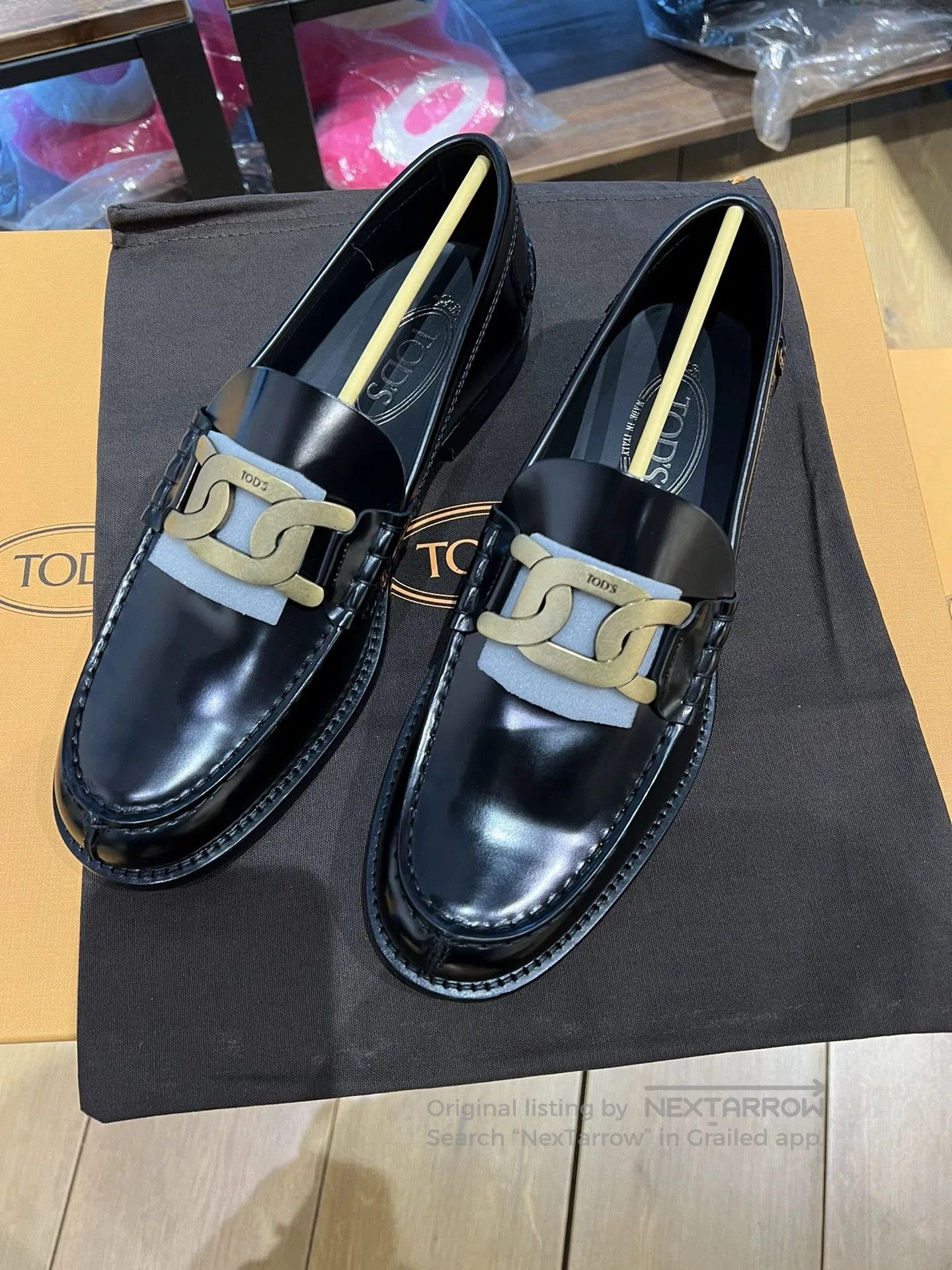 Tod's tod's leather loafers in black color. Size US 7.5 / EU 40-41 - 3 Thumbnail
