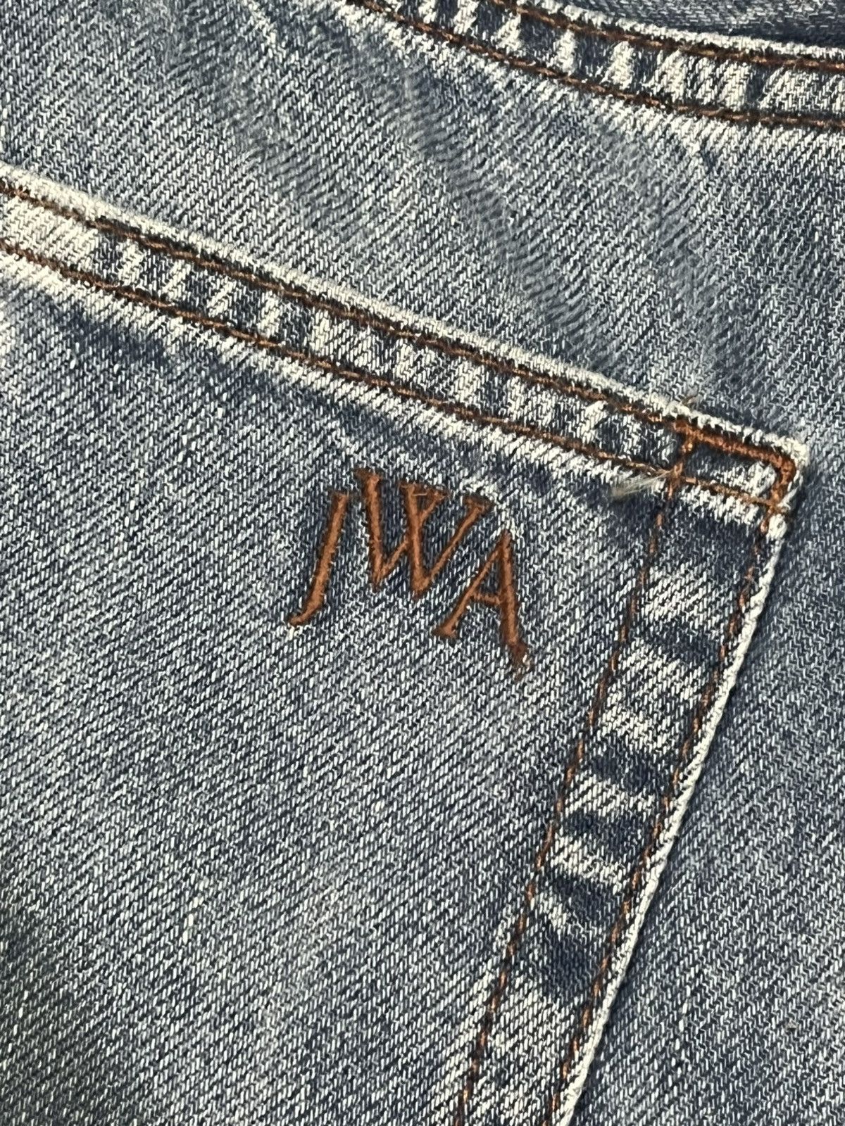 JW Anderson × Japanese Brand × Uniqlo Vintage Japan J.W Anderson x Uniqlo Blue Washed Flare Jeans Size US 33 - 8 Thumbnail