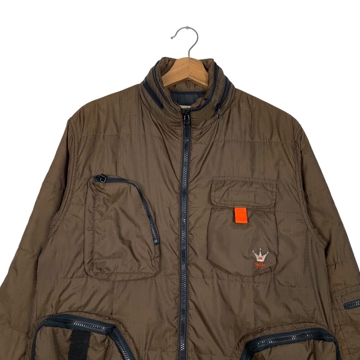Japanese Brand BLUE CROSS 4 Pocket Utility Nylon Jacket #2513-C113 Size US S / EU 44-46 / 1 - 2 Thumbnail