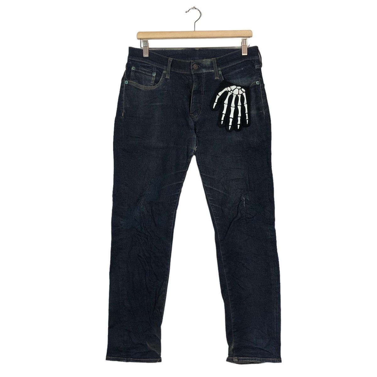 Japanese Brand 🔥90’s Rare Denim Jeans Inspire Rick Owens Size US 32 / EU 48 - 2 Thumbnail
