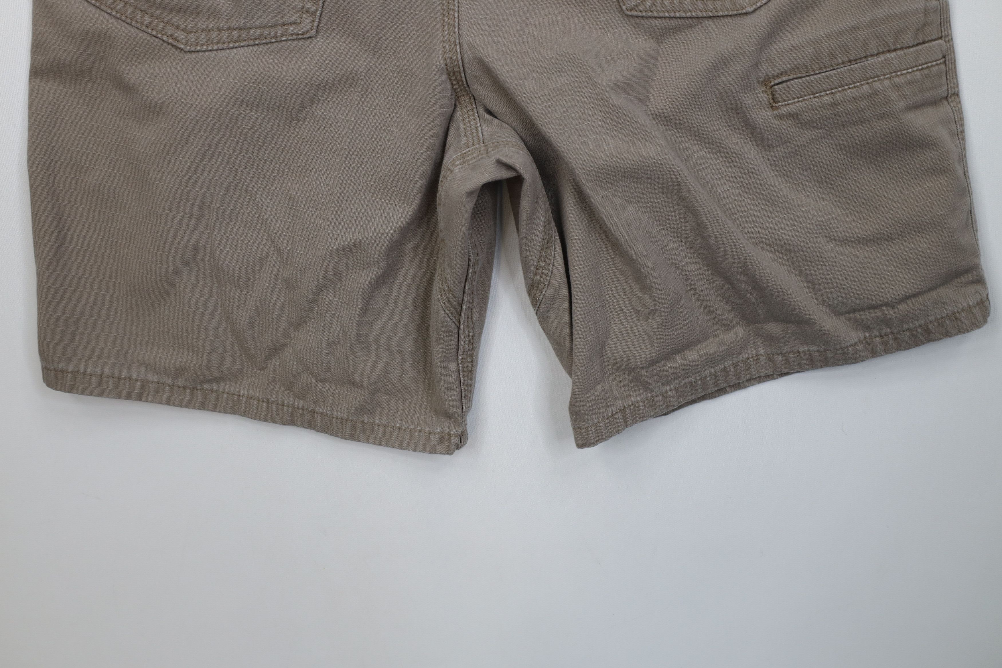 Carhartt Vintage Y2K Carhartt Spell Ripstop Above Knee Shorts Beige Size US 33 - 10 Thumbnail