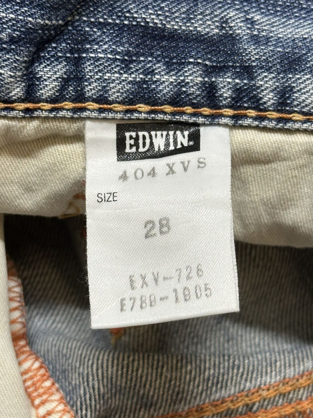 Edwin Edwin XV Exclusive Vintage Blue Faded Wash Style Loose Fits Size US 30 / EU 46 - 10 Thumbnail