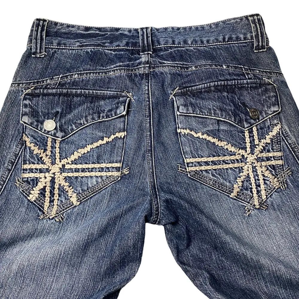 Hysteric Glamour 2000's Hillion Flared Seawash Hirako Stitch Jeans Size US 31 - 15 Thumbnail