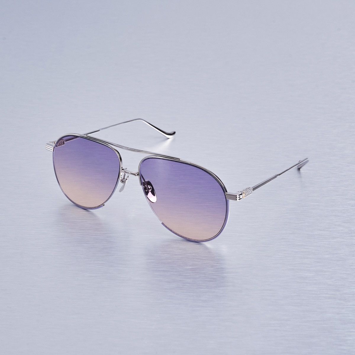 Chrome Hearts CHROME HEARTS STEPPIN' BLU II LAVENDER/SS SUNGLASSES Size ONE SIZE - 1 Thumbnail