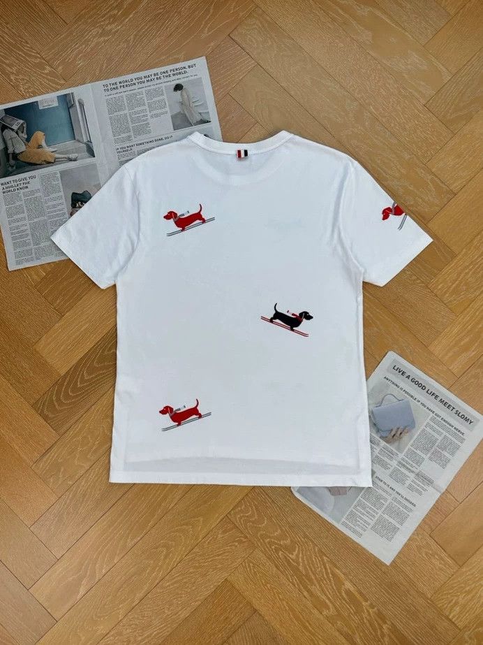 Thom Browne Thom Browne Dog print T-shirt Size US XL / EU 56 / 4 - 2 Thumbnail