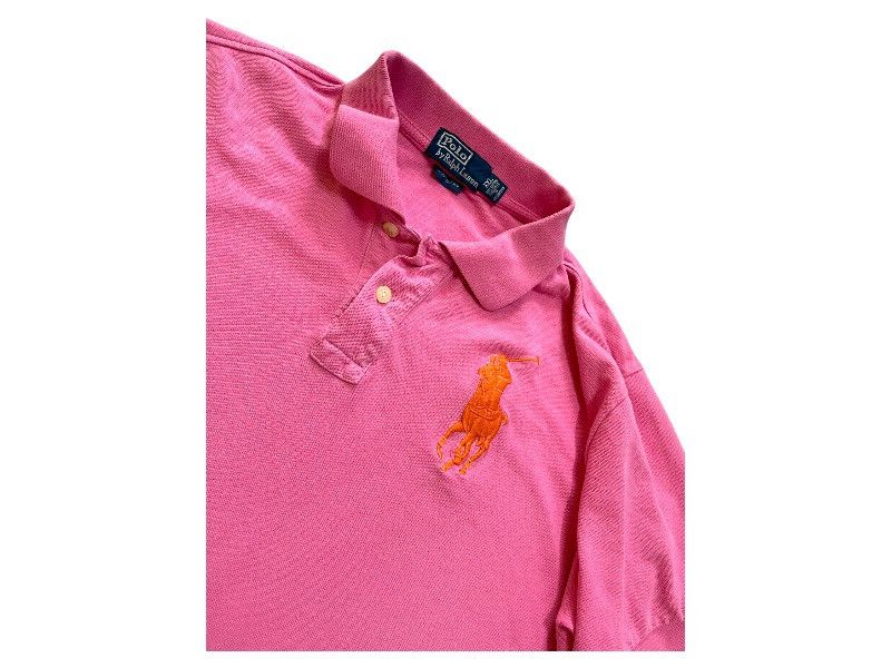 Polo Ralph Lauren Chief Keef Polo Ralph Lauren Vintage Big Pony Pink Polo Size US XXL / EU 58 / 5 - 3 Thumbnail