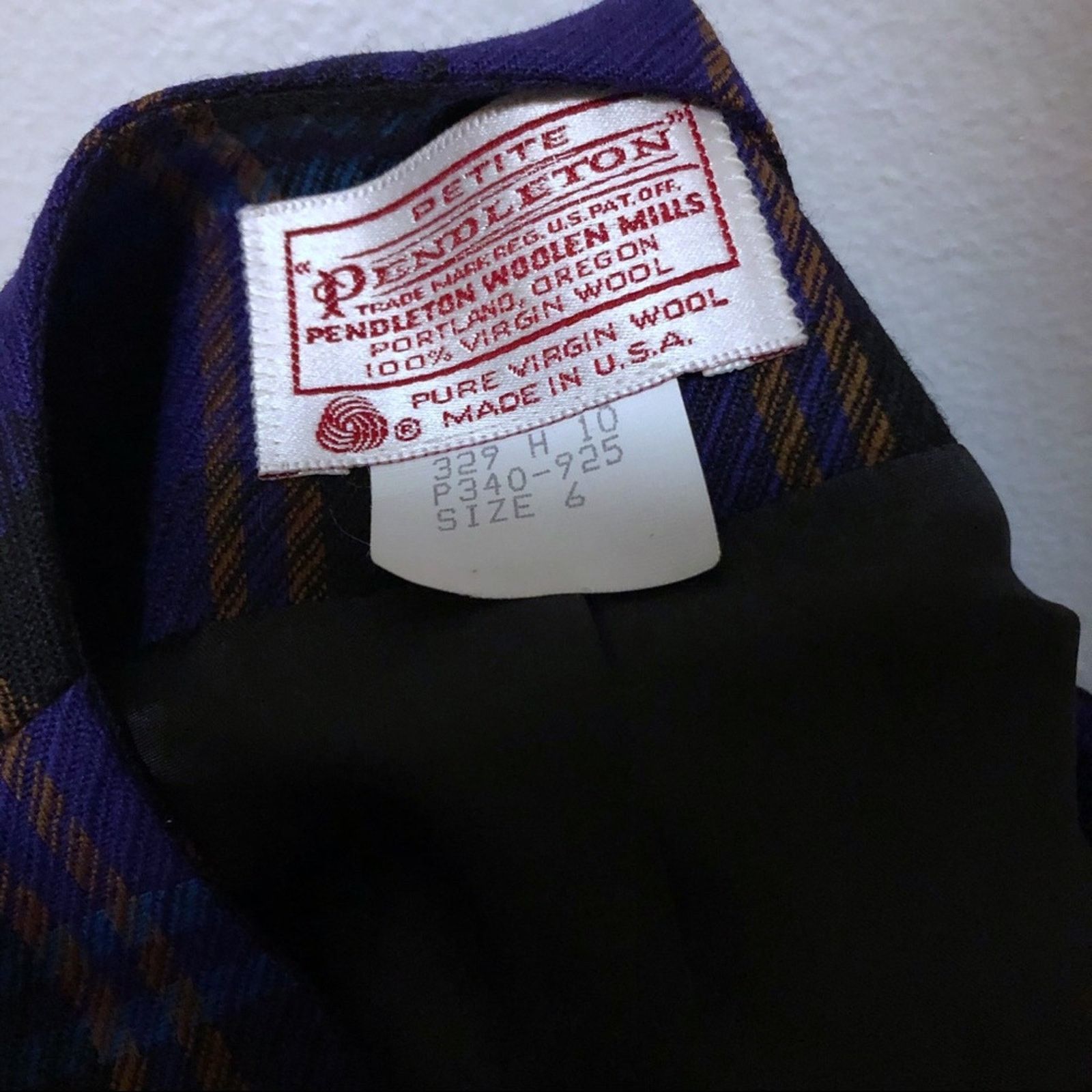 Pendleton Vintage Pendleton Blazer Plaid tartan blue purple size 6 Size M / US 6-8 / IT 42-44 - 3 Thumbnail
