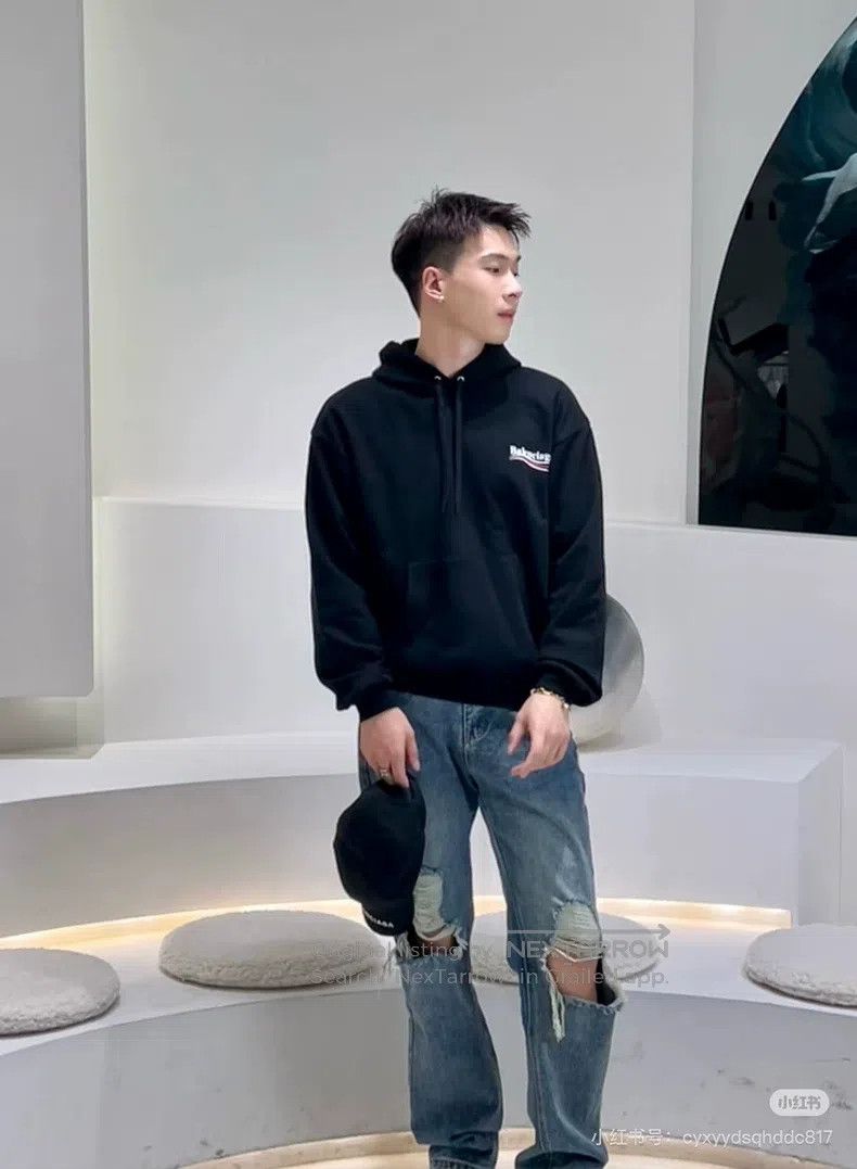 Balenciaga Balenciaga Black Coke Hoodie Size US XS / EU 42 / 0 - 3 Thumbnail