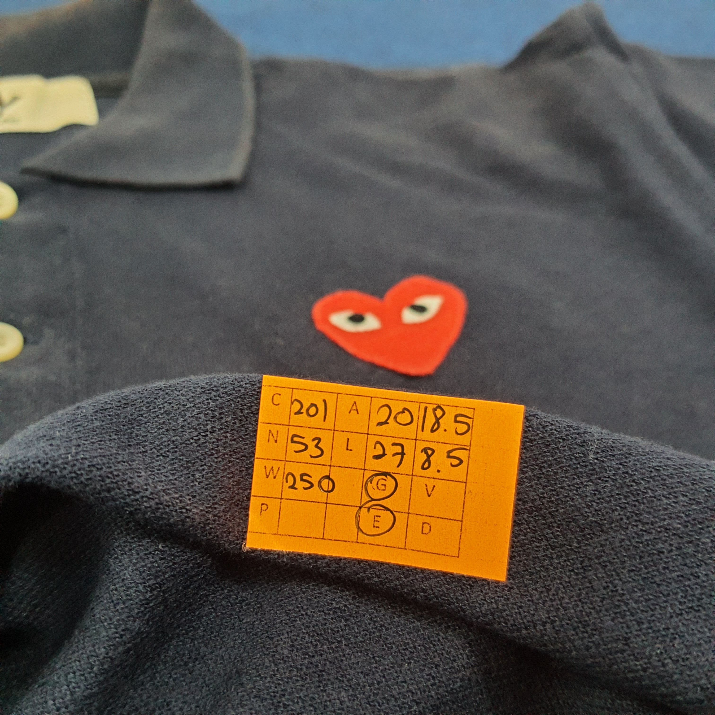 Comme des Garcons Homme Plus × Japanese Brand × Vintage Vintage Comme Des Garcons Play Japanese Designer Polo Shirt Size US M / EU 48-50 / 2 - 7 Thumbnail