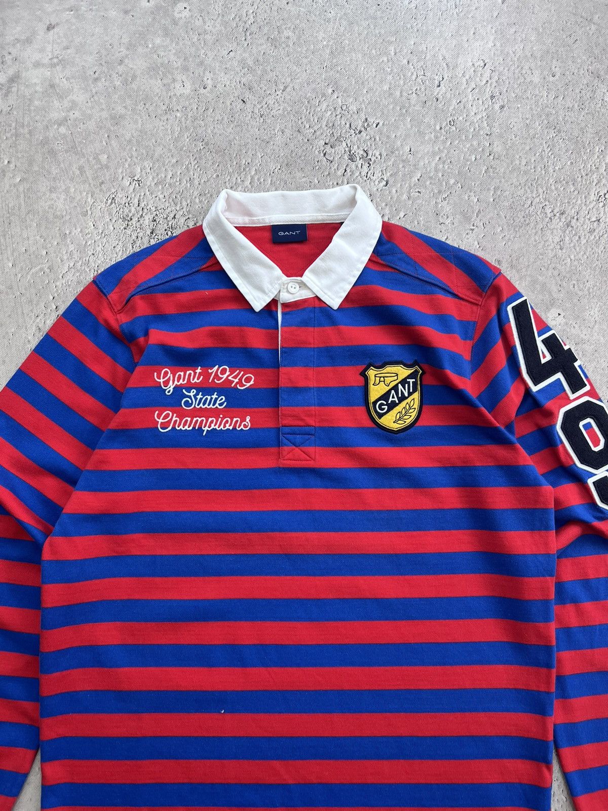 Gant × Vintage Vintage Gant Rugby Long Sleeve Polo RALPH 90s Size US XL / EU 56 / 4 - 4 Thumbnail
