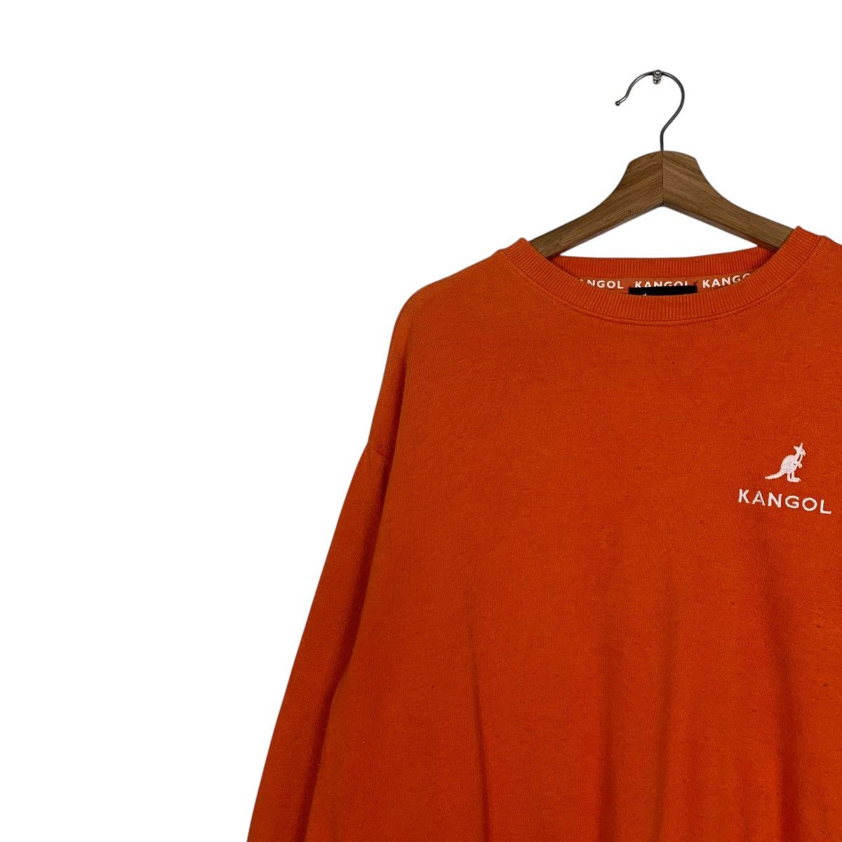 Kangol KANGOL Big Logo Orange Crewneck Sweatshirt #1554-C70 Size US L / EU 52-54 / 3 - 9 Thumbnail