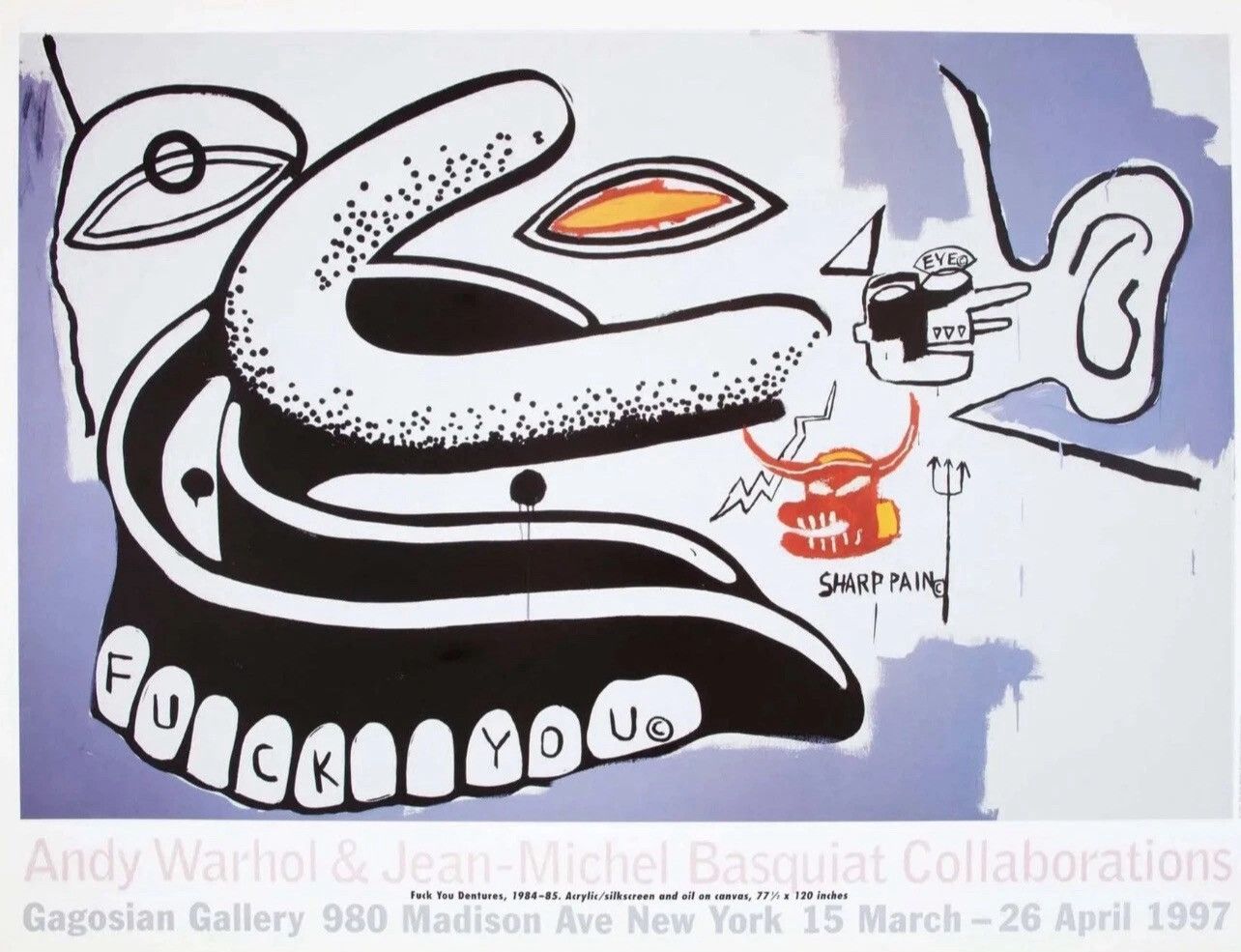 Jean-Michel Basquiat JEAN MICHEL BASQUIAT X WARHOL POP AET EXHIBITION PRINT Size ONE SIZE - 1 Thumbnail
