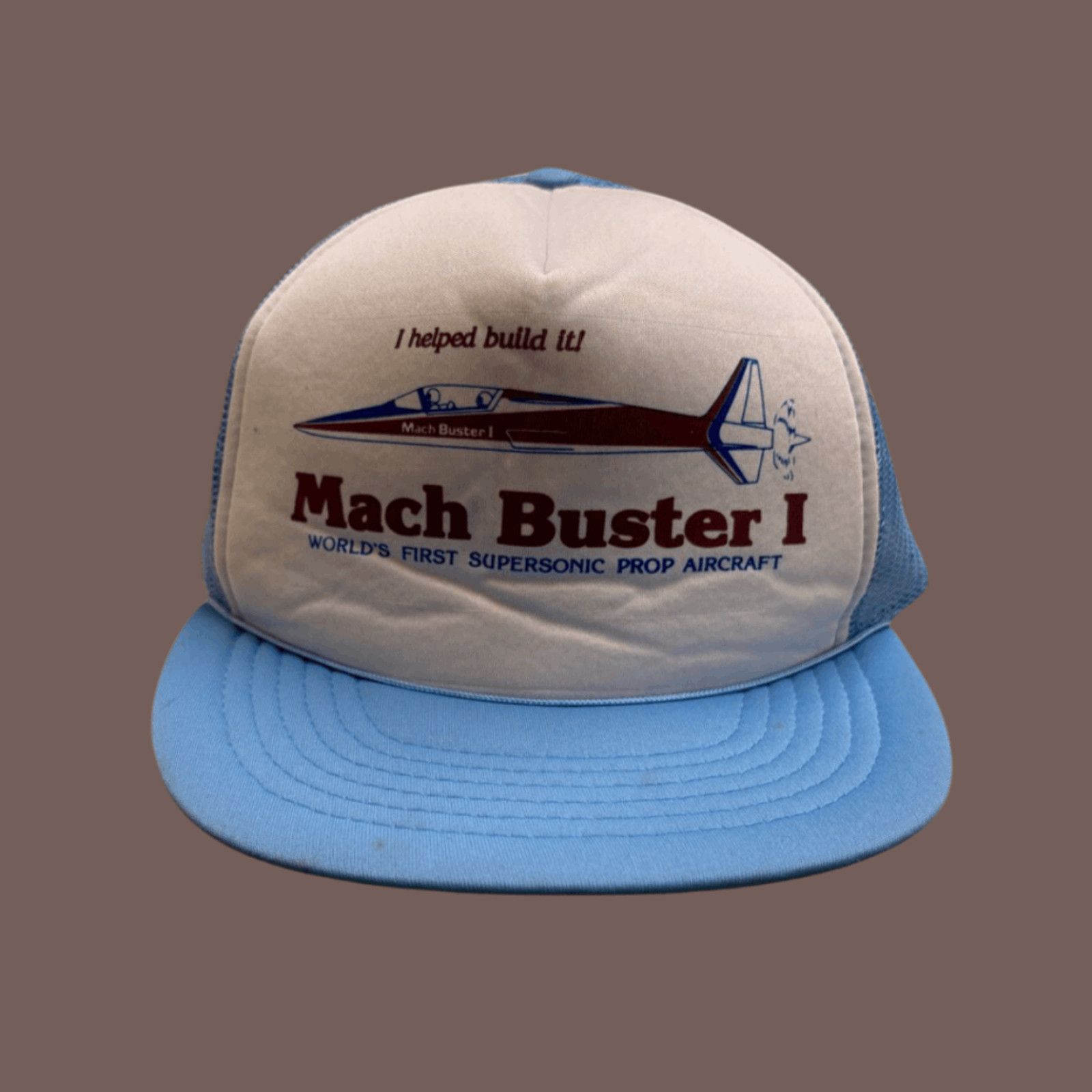 VTG Trucker Hat Mach Buster I Aviation Trucker 80s