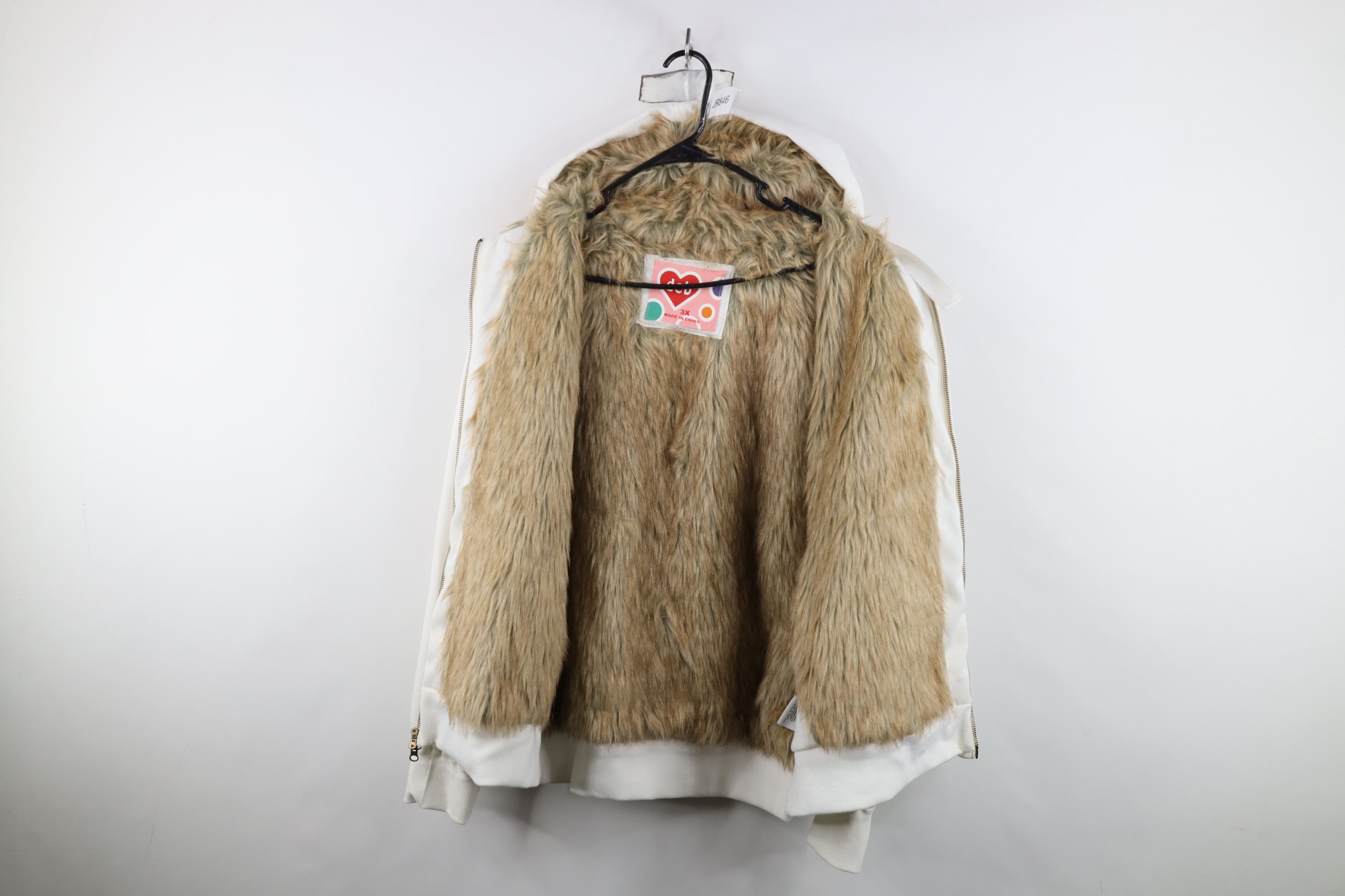 Vintage Vinatage Y2K Babydoll Flower Faux Fur Lined Thick Hoodie Size 3XL / US 20-22 - 8 Thumbnail