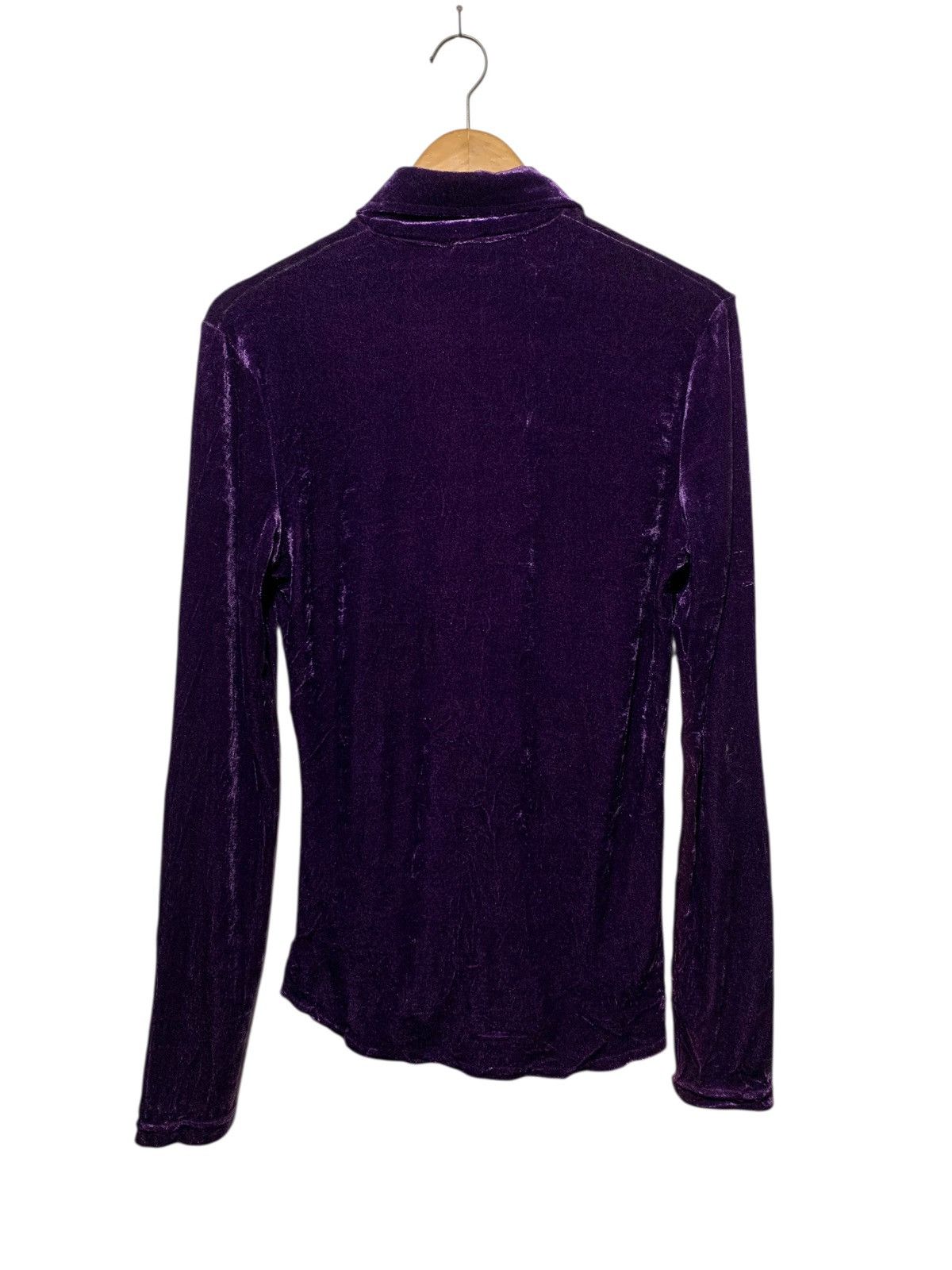 Morgan De Toi Vintage Morgan De Toi velvet purple shirt made in france Size M / US 6-8 / IT 42-44 - 5 Thumbnail