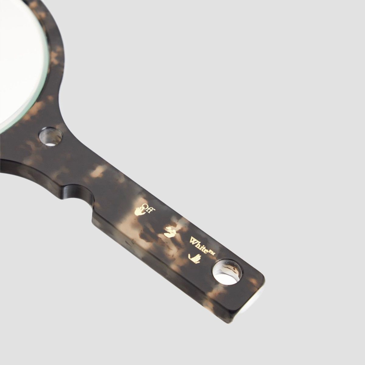 Off-White Off-White Meteor Hand Mirror Dark Havana Gold Size ONE SIZE - 3 Thumbnail