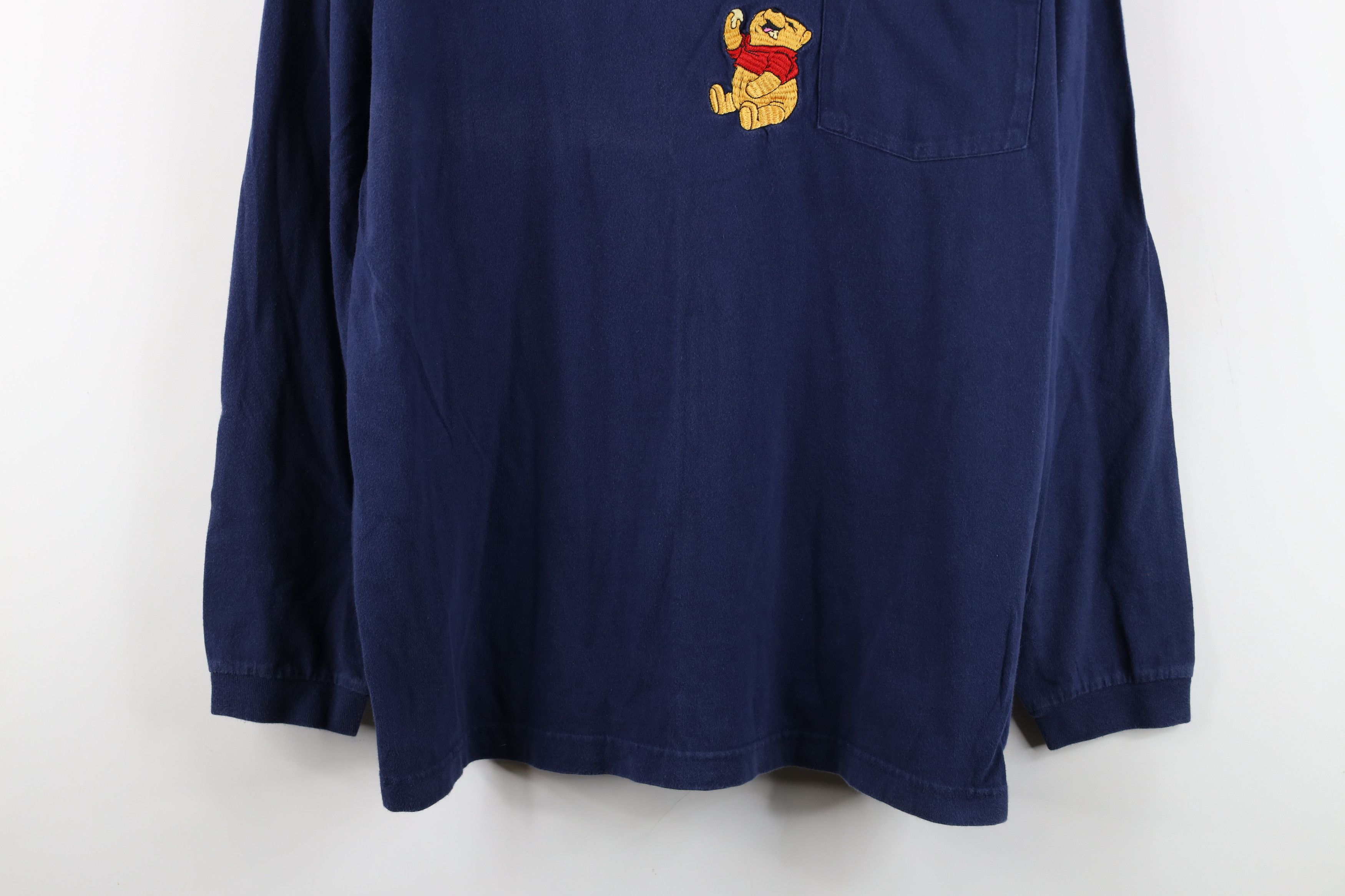 Disney × Vintage Vintage 90s Disney Winnie the Pooh Long Sleeve T-Shirt Size US L / EU 52-54 / 3 - 3 Thumbnail
