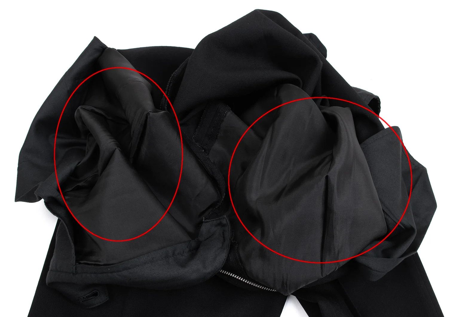 Yohji Yamamoto Yohji Yamamoto Black Wool Gabardine Pants Size US 30 / EU 46 - 7 Thumbnail