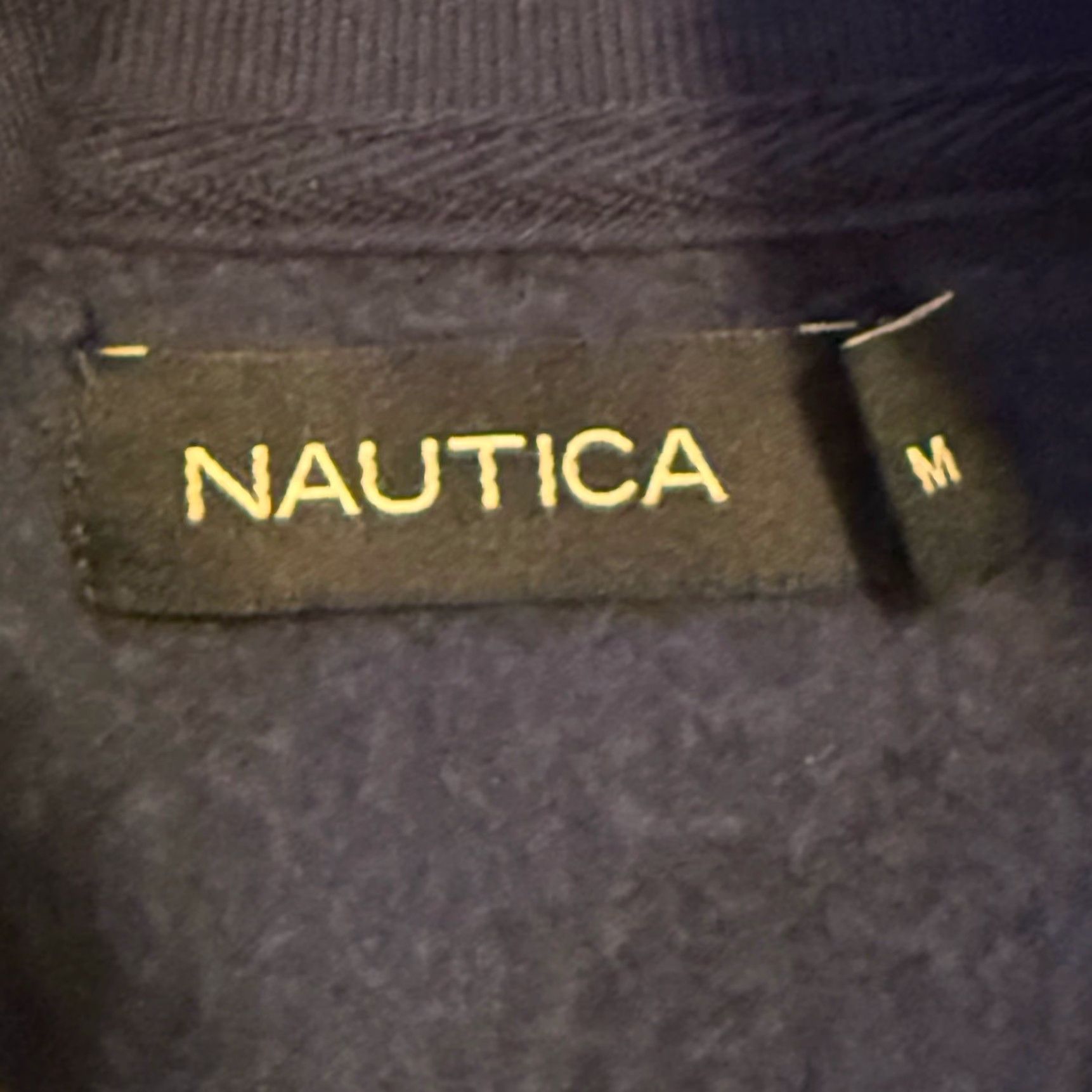 Nautica NAUTICA 1/4 Zip Sweatshirt Mens Sz Medium Blue Pullover Logo Mock Collar Size US M / EU 48-50 / 2 - 2 Thumbnail