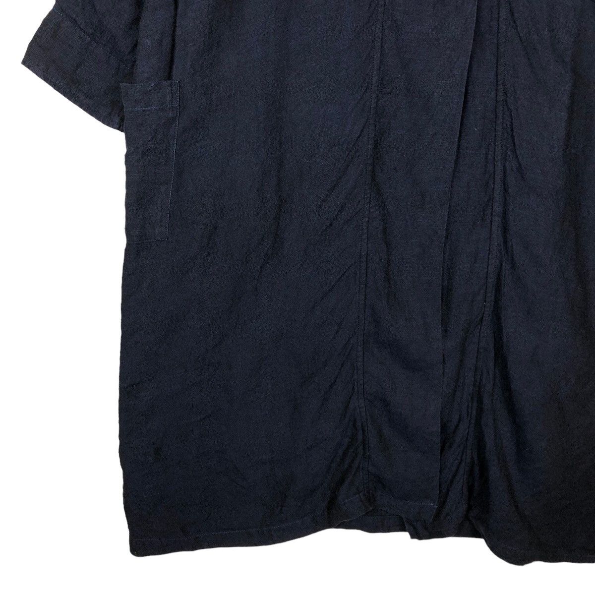 Issey Miyake 🔥Rich Black Long Jacket Double Breast Inspire Issey Miyake Size US M / EU 48-50 / 2 - 4 Thumbnail